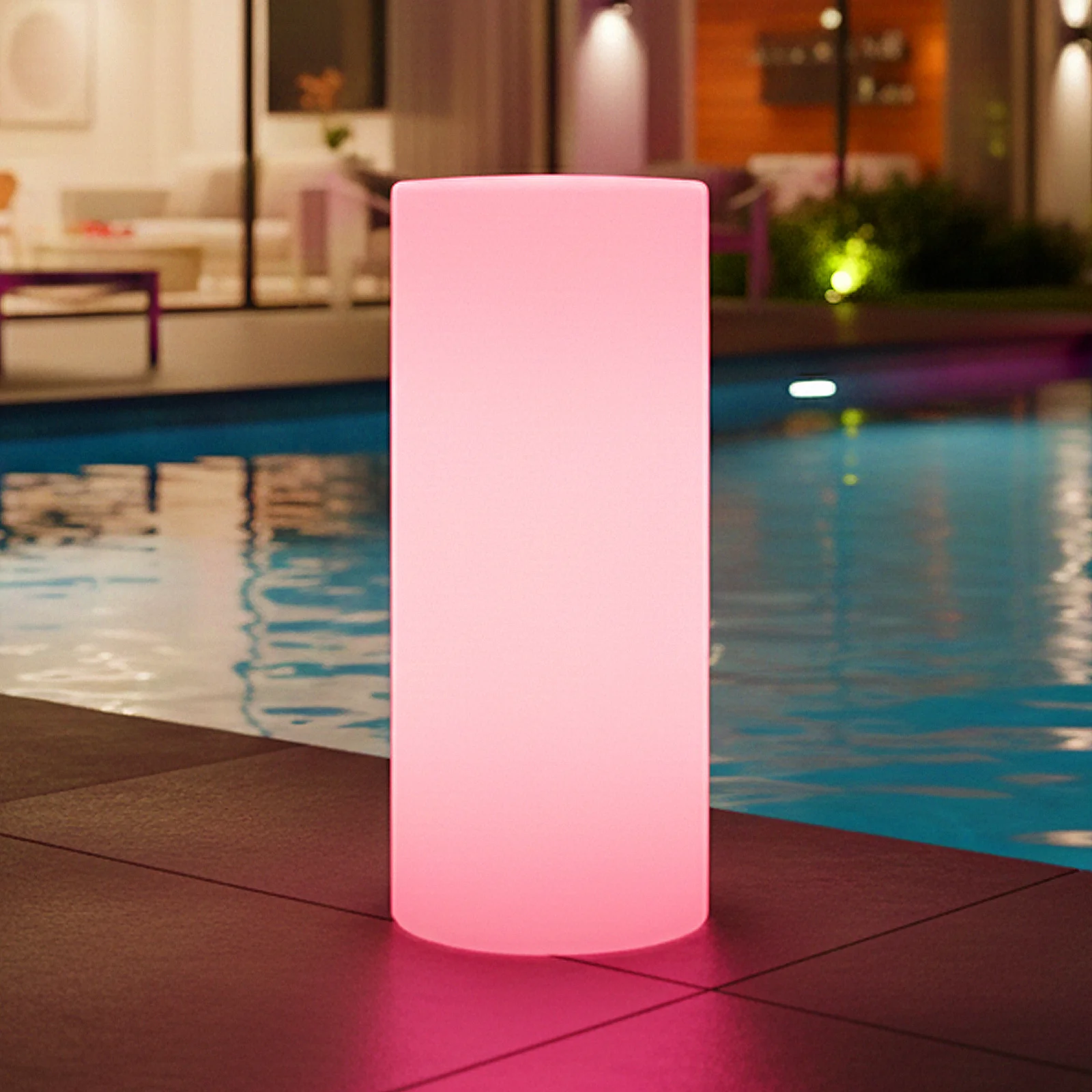 16-Colour LED Bollard Light – Weatherproof Outdoor Mood Lamp - Image 2