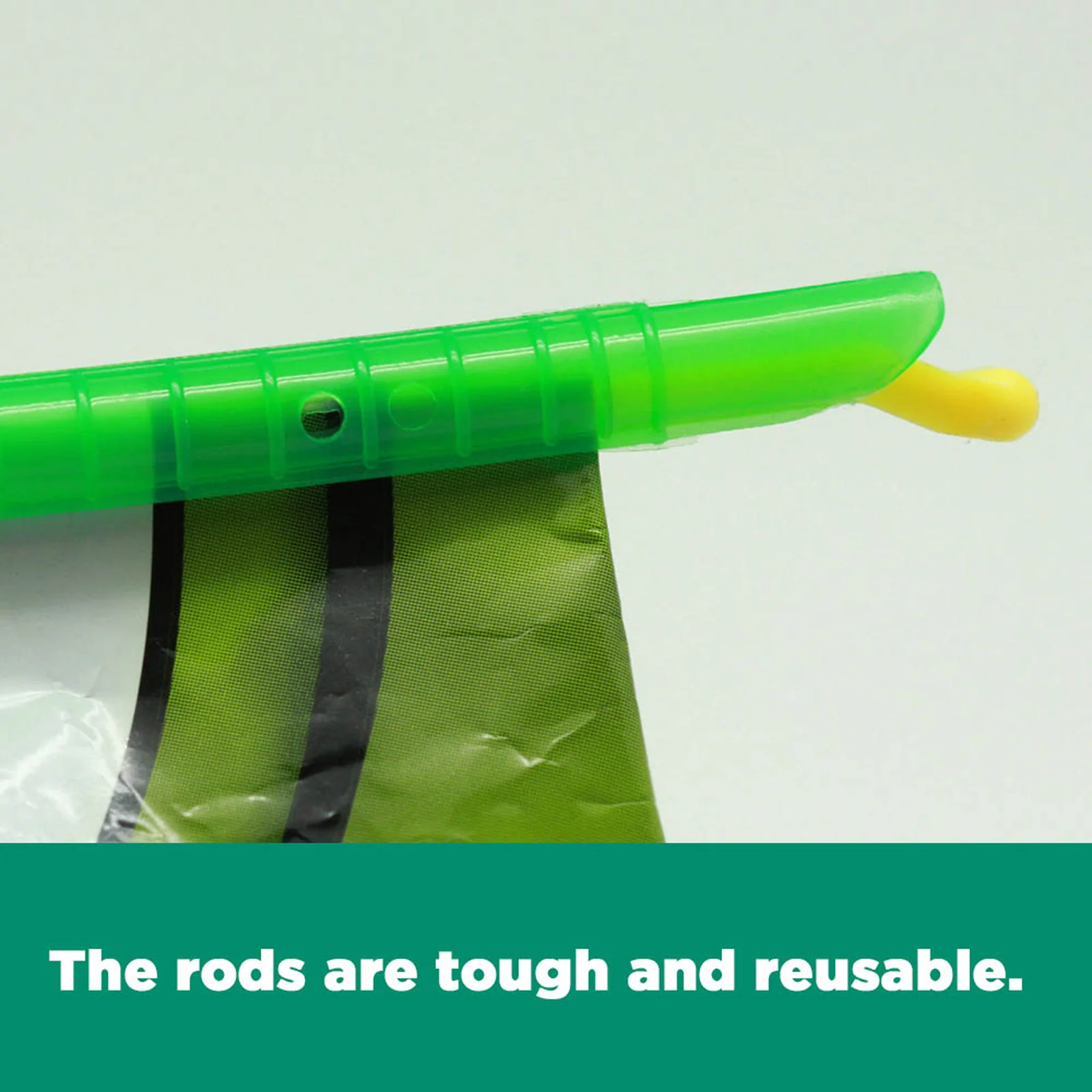 6pcs Reusable Kitchen Sealing Stick Clips in Green - Image 5