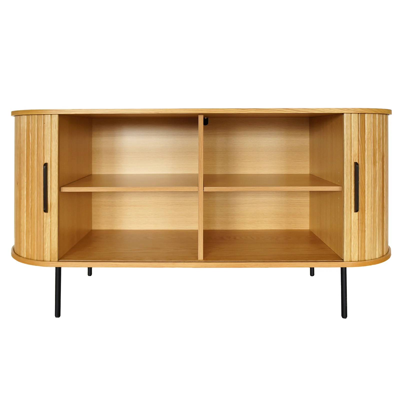 Aaron 140cm Fluted Curved Sideboard Buffet in Natural - Image 4
