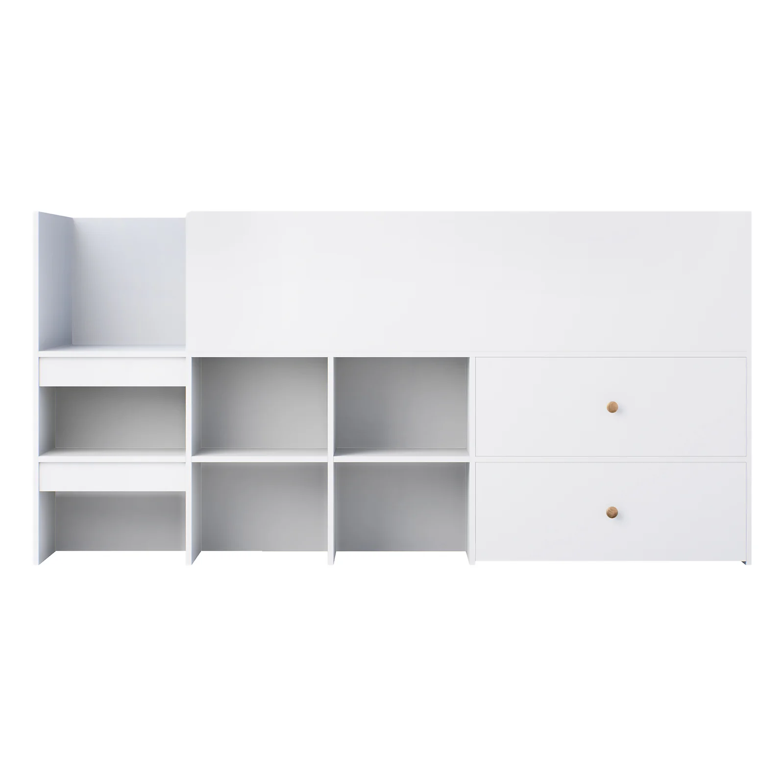 Adalyn Single Kids Storage Bed in White - Image 4