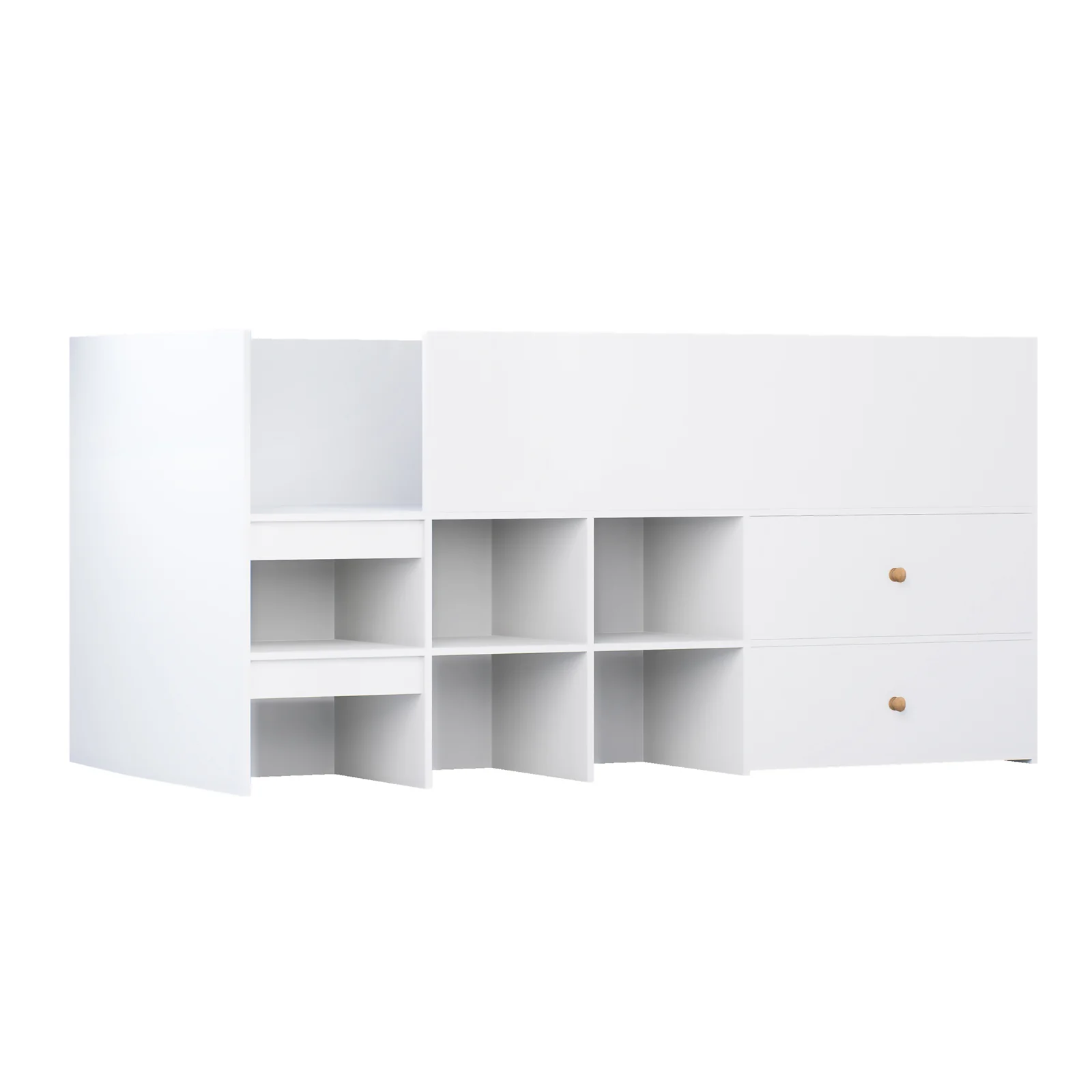 Adalyn Single Kids Storage Bed in White - Image 5
