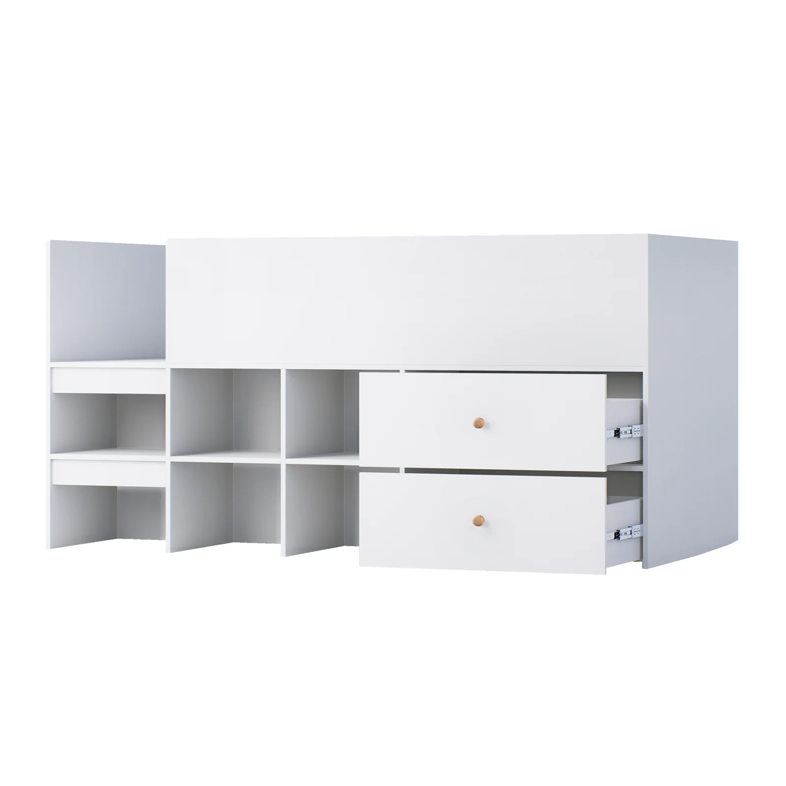 Adalyn Single Kids Storage Bed in White - Image 6