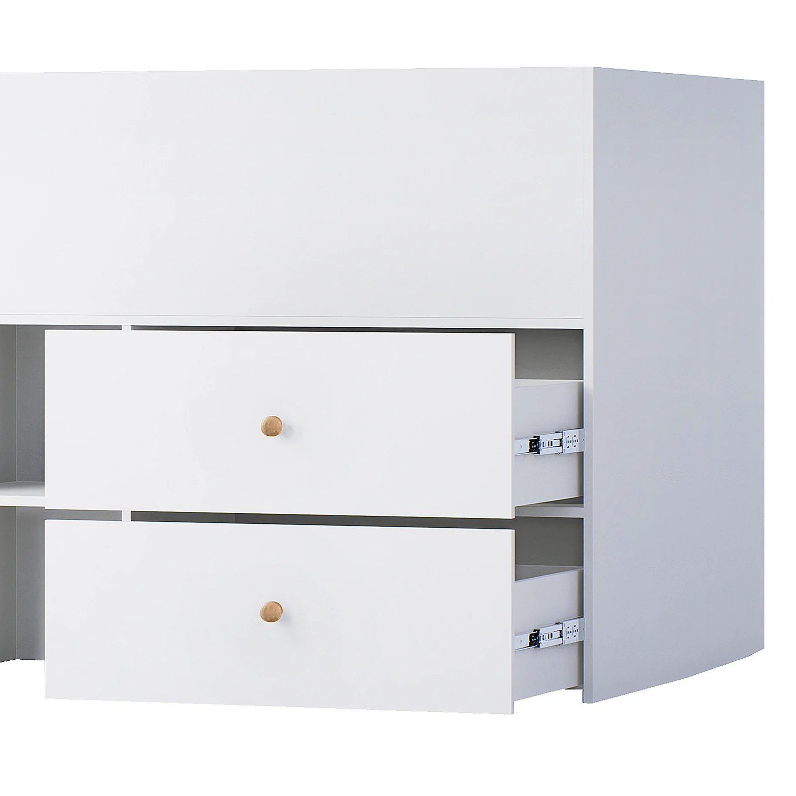 Adalyn Single Kids Storage Bed in White - Image 7