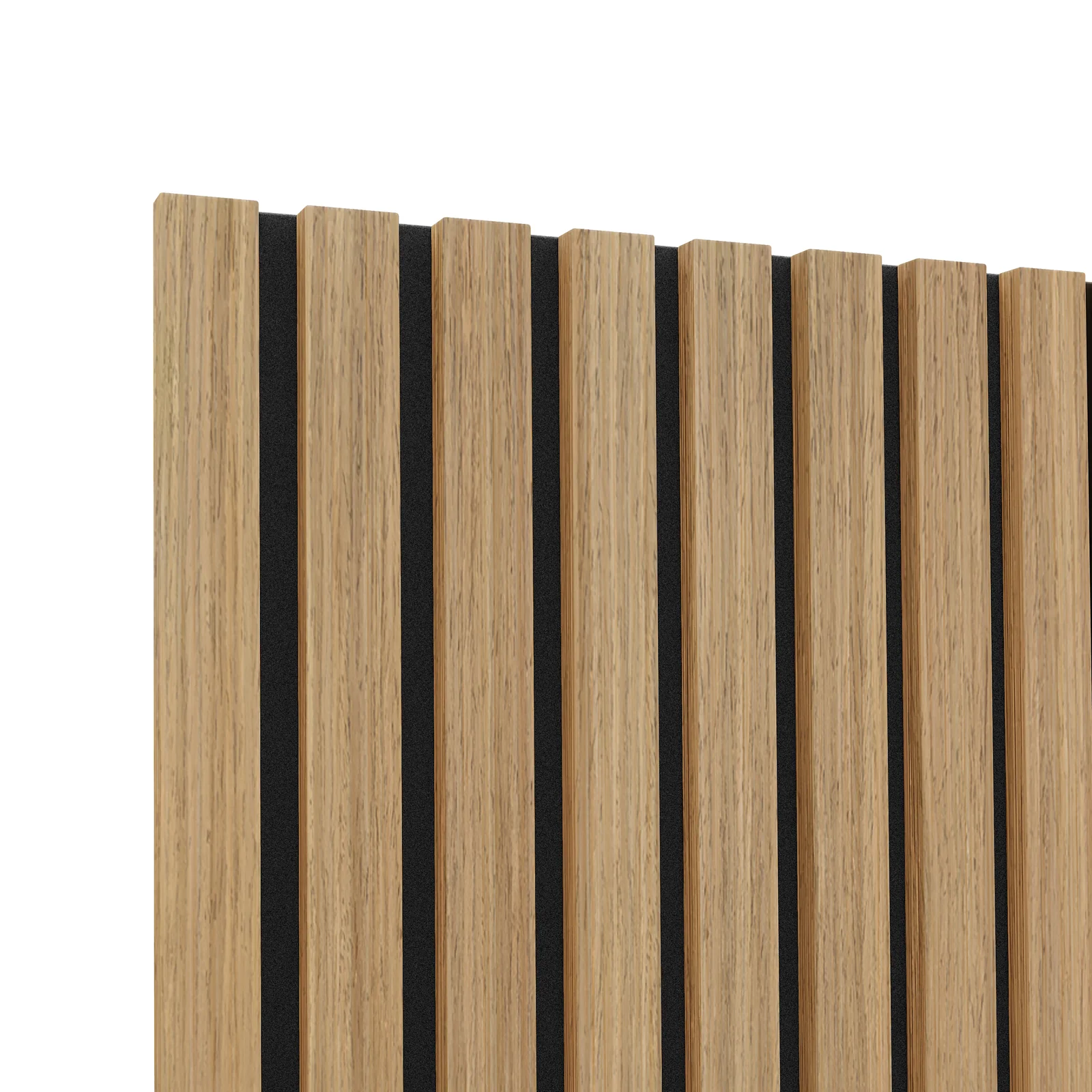 Agoran 240cm Acoustic Slat Wall Panel Set of 2 in Natural - Image 6