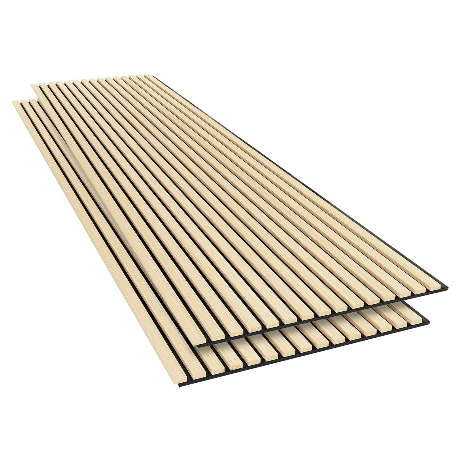 Agoran 240cm Acoustic Slat Wall Panel Set of 2 in Oak
