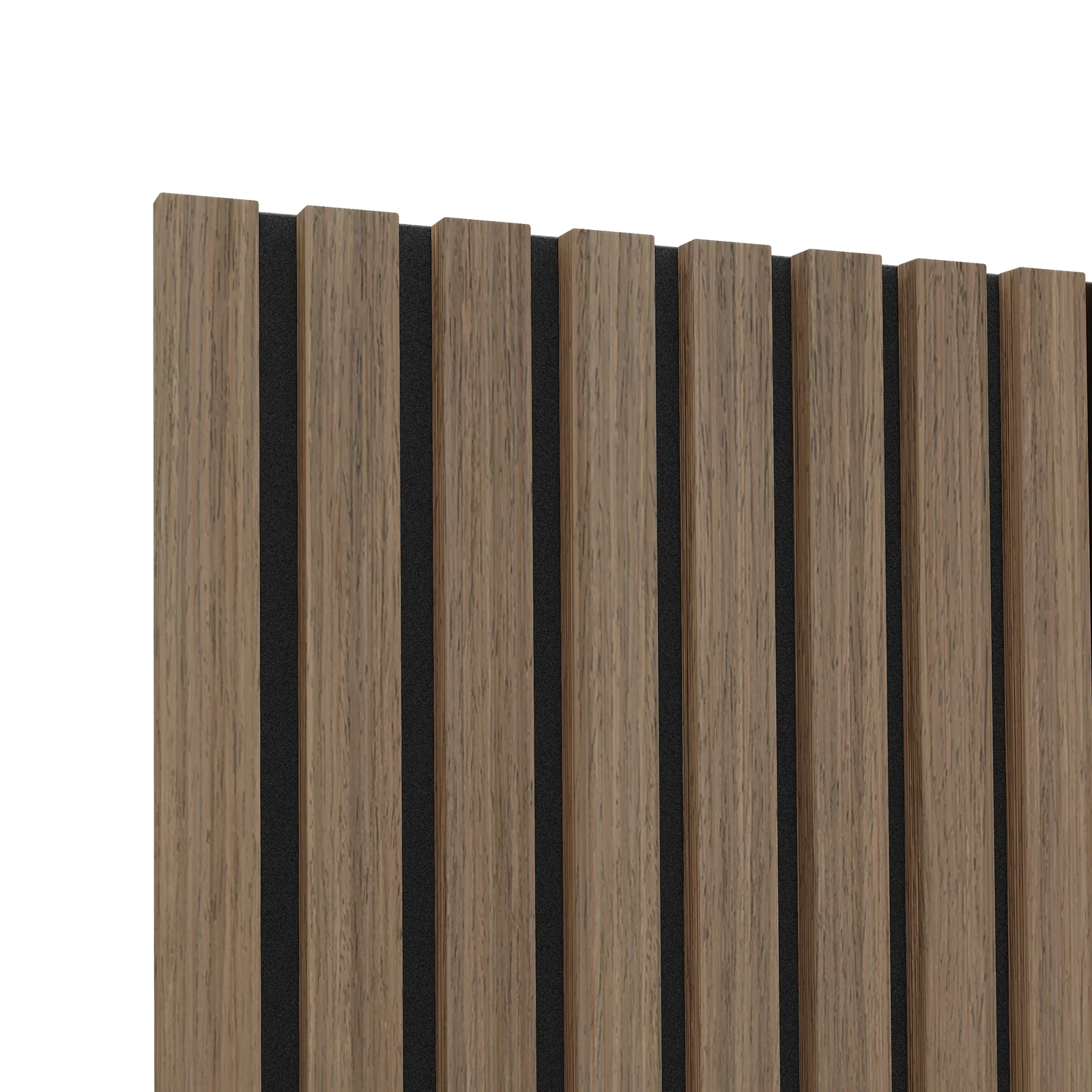 Agoran 240cm Acoustic Slat Wall Panel Set of 2 in Teak - Image 7