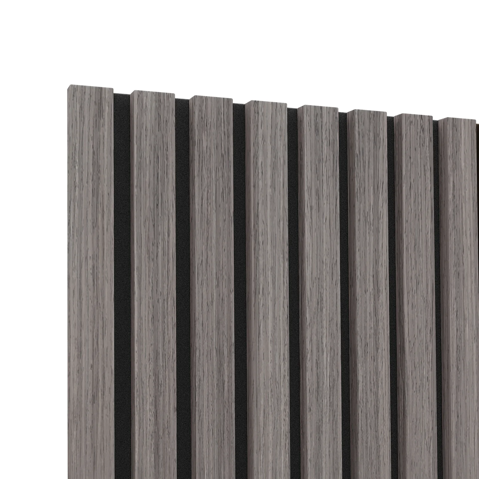 Agoran 270cm Acoustic Slat Wall Panel Set of 2 in Oak Grey - Image 7