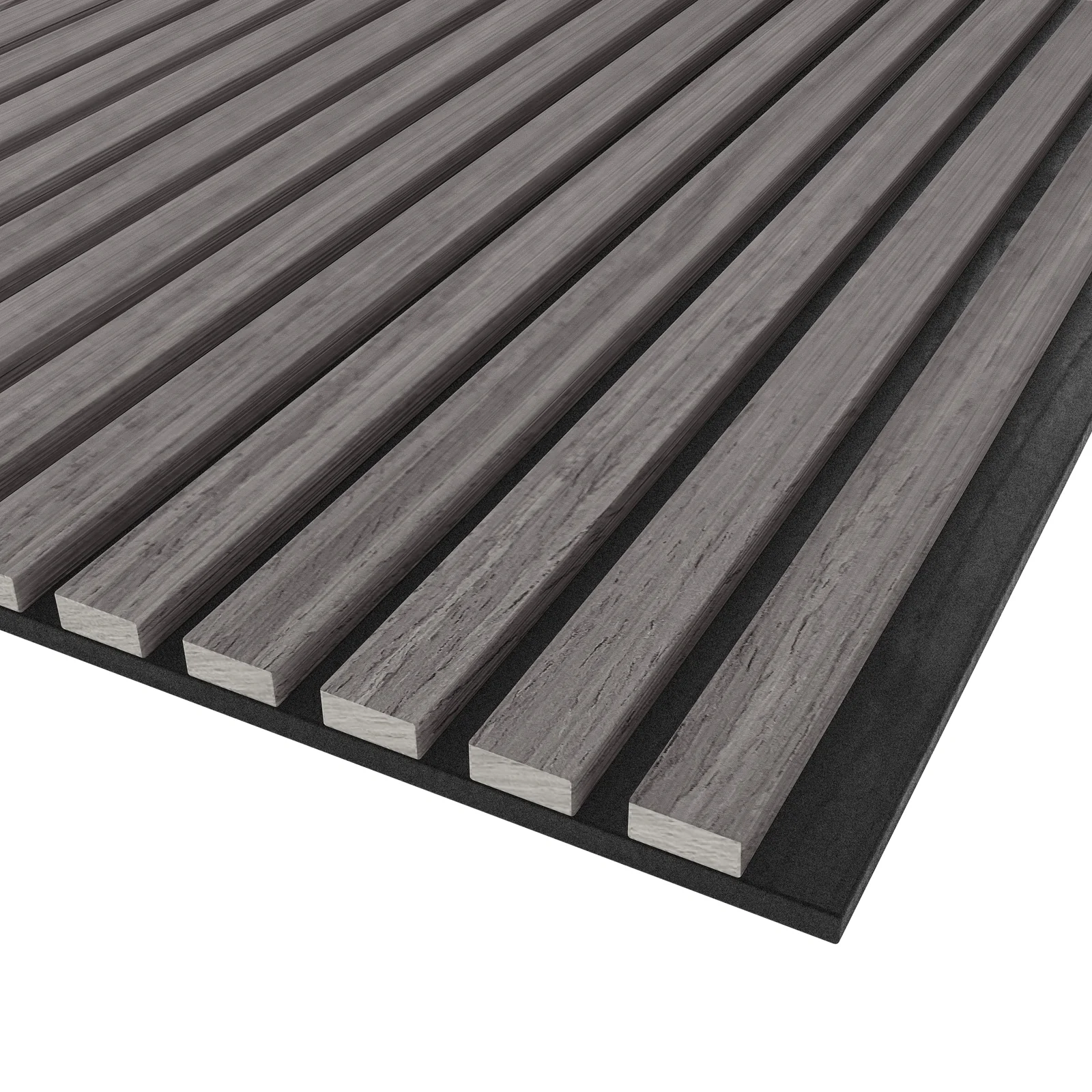 Agoran 270cm Acoustic Slat Wall Panel Set of 2 in Oak Grey - Image 8