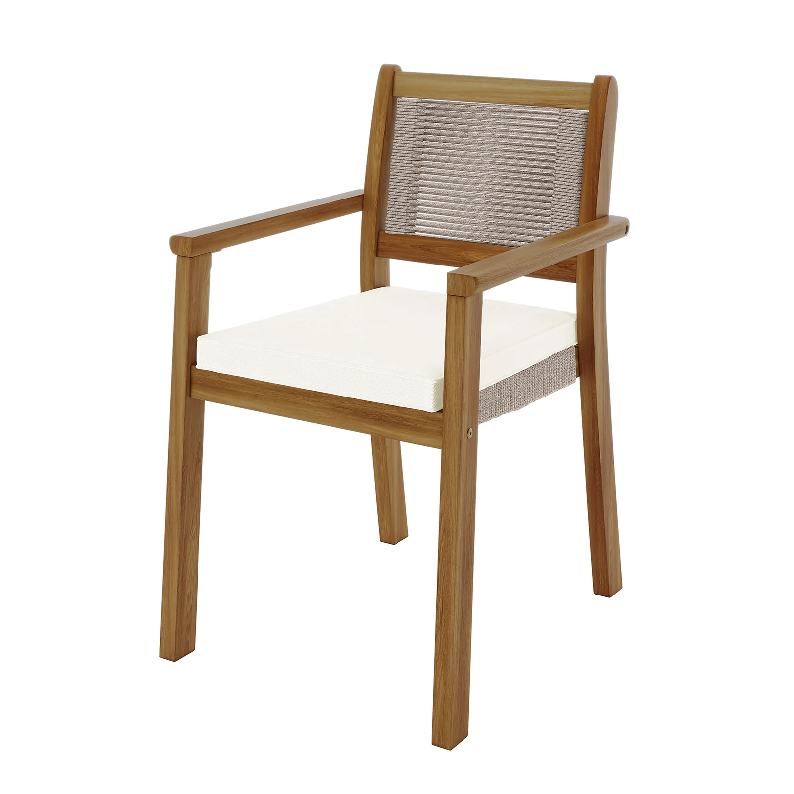 Albian 7 Seater Hardwood Outdoor Dining Set in Beige - Image 10