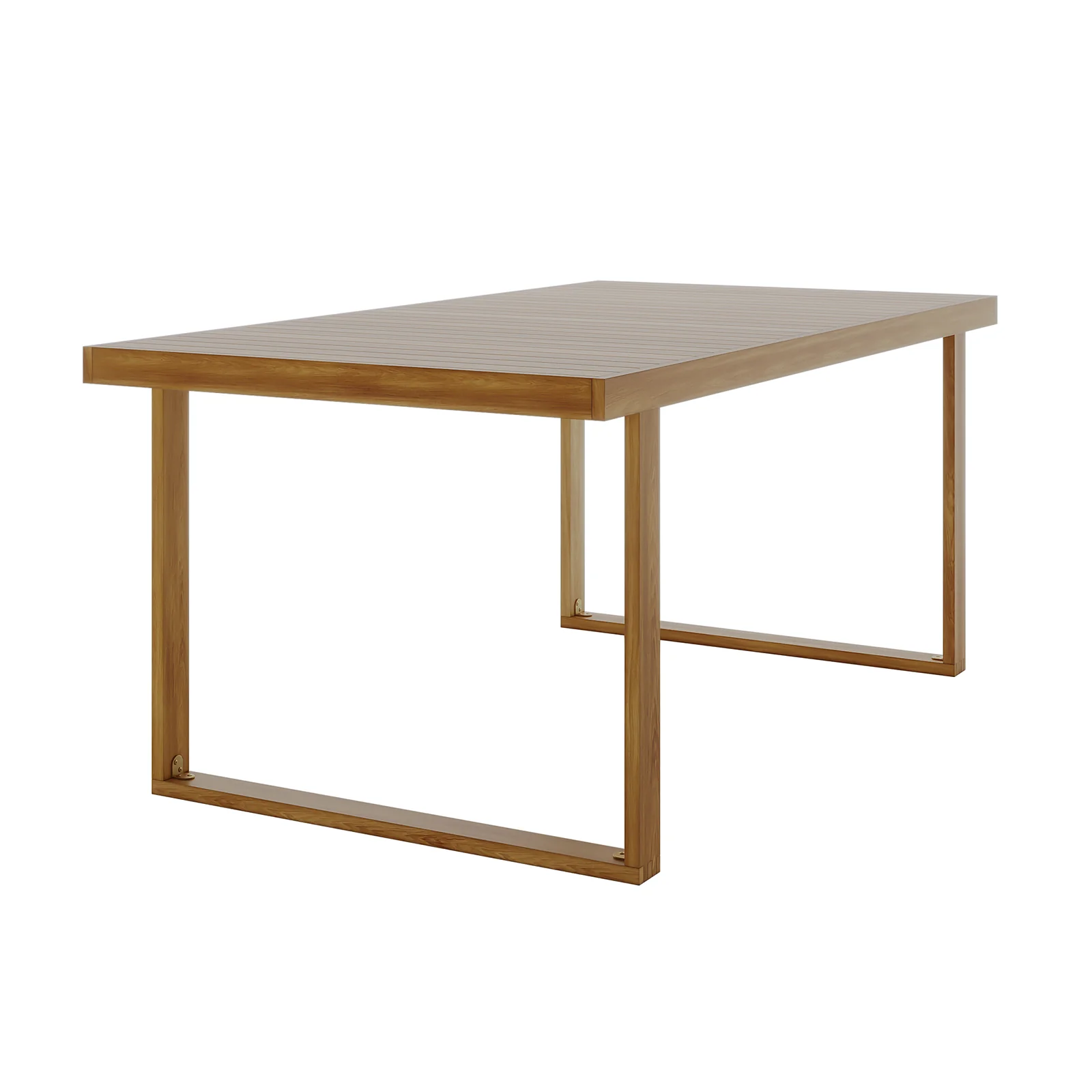 Albian 7 Seater Hardwood Outdoor Dining Set in Beige - Image 11