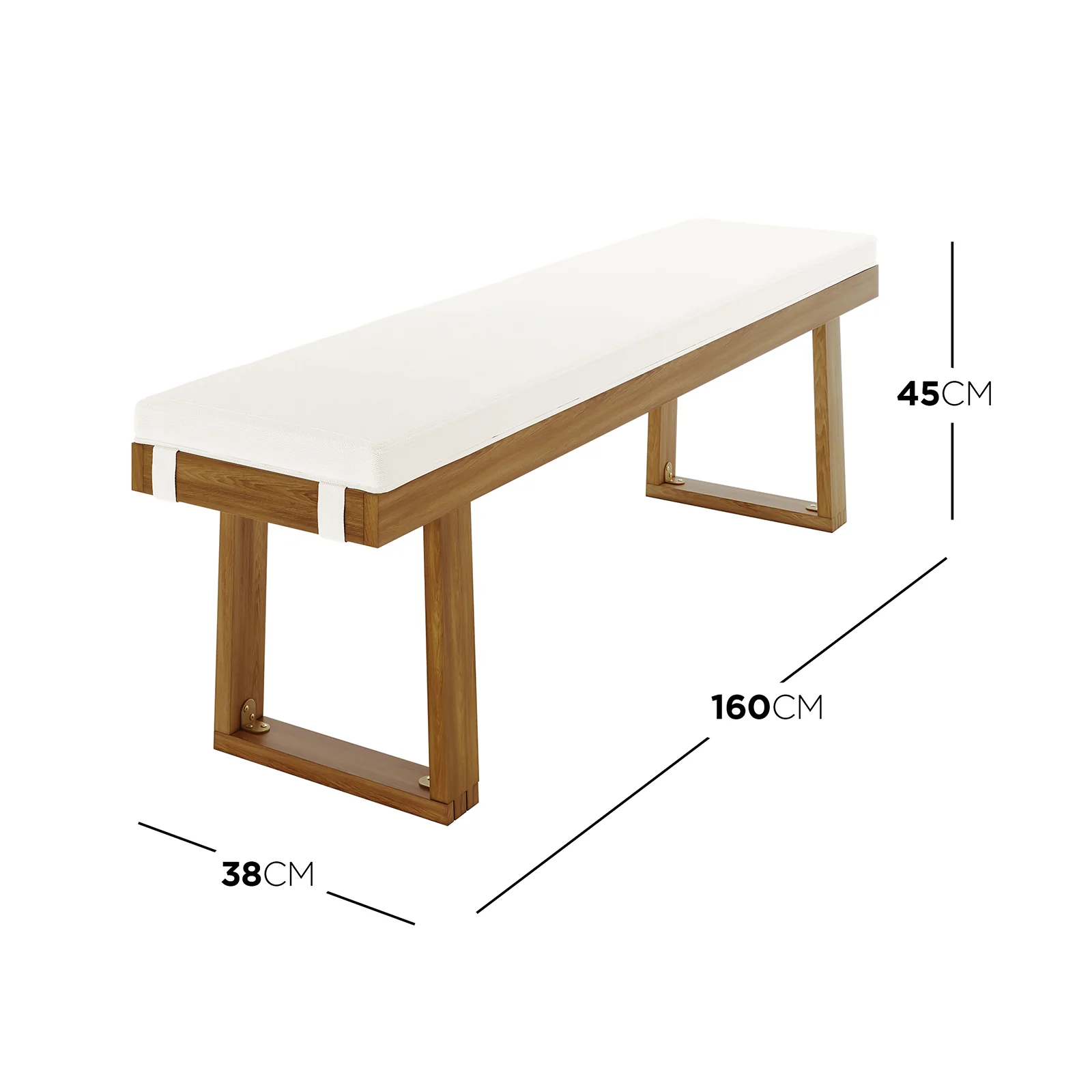 Albian 7 Seater Hardwood Outdoor Dining Set in Beige - Image 17