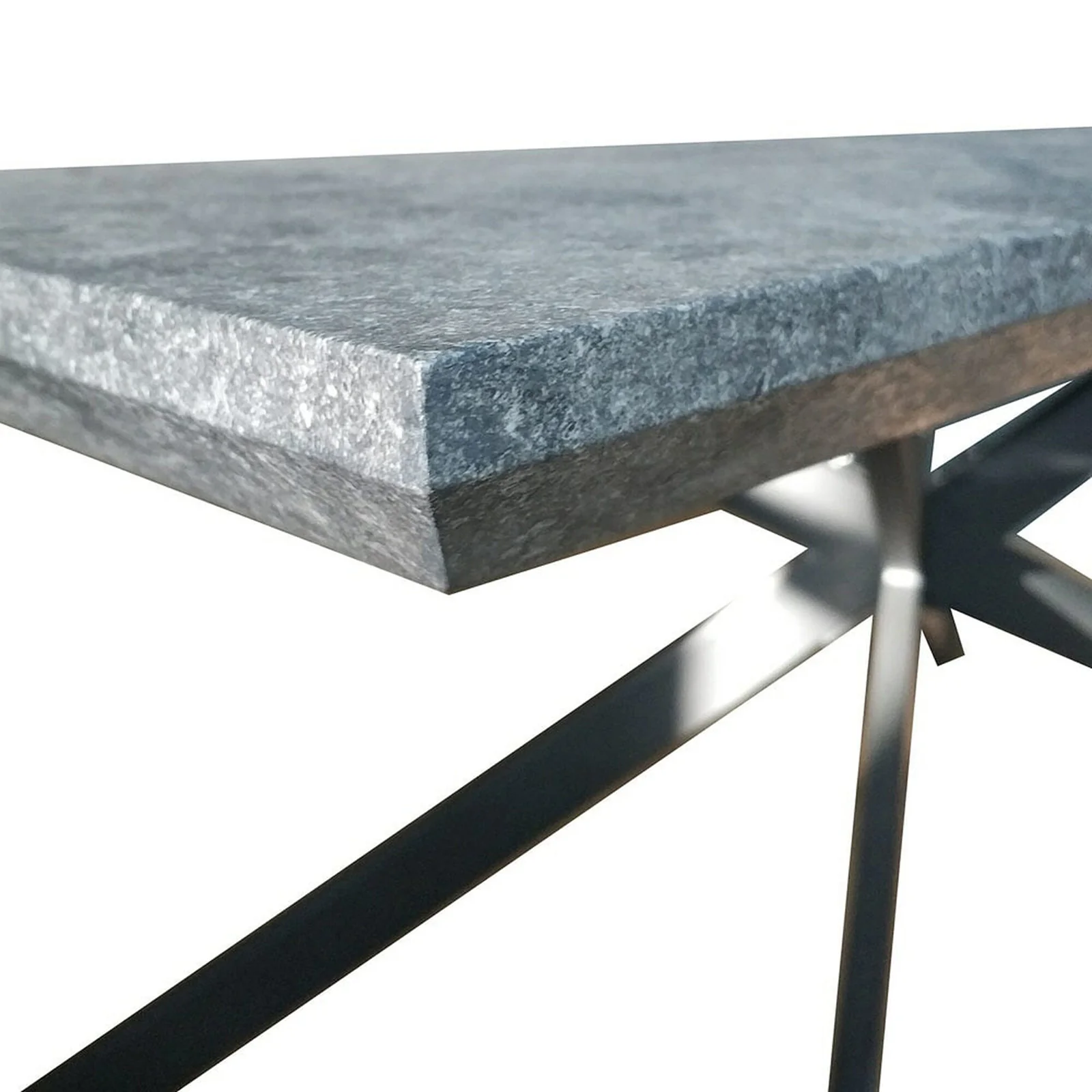 Alfred 180cm 6 Seater Pedestal Dining Table in Concrete - Image 10