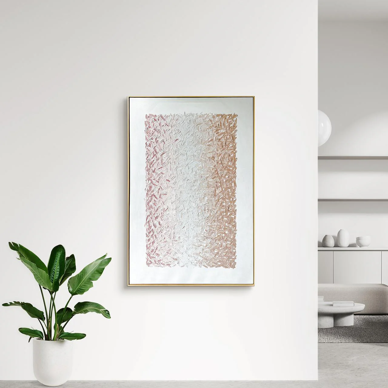 Amelia 100x150cm Framed Textured Canvas 3D Wall Art - Image 6