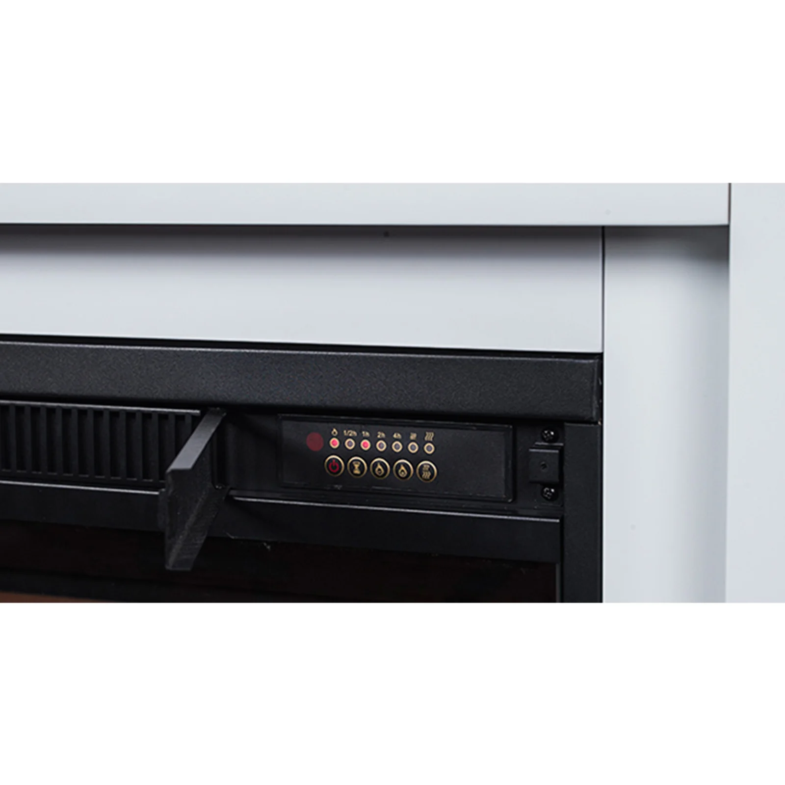 Anala 1500W LED Electric Fireplace with Mantel in White - Image 8