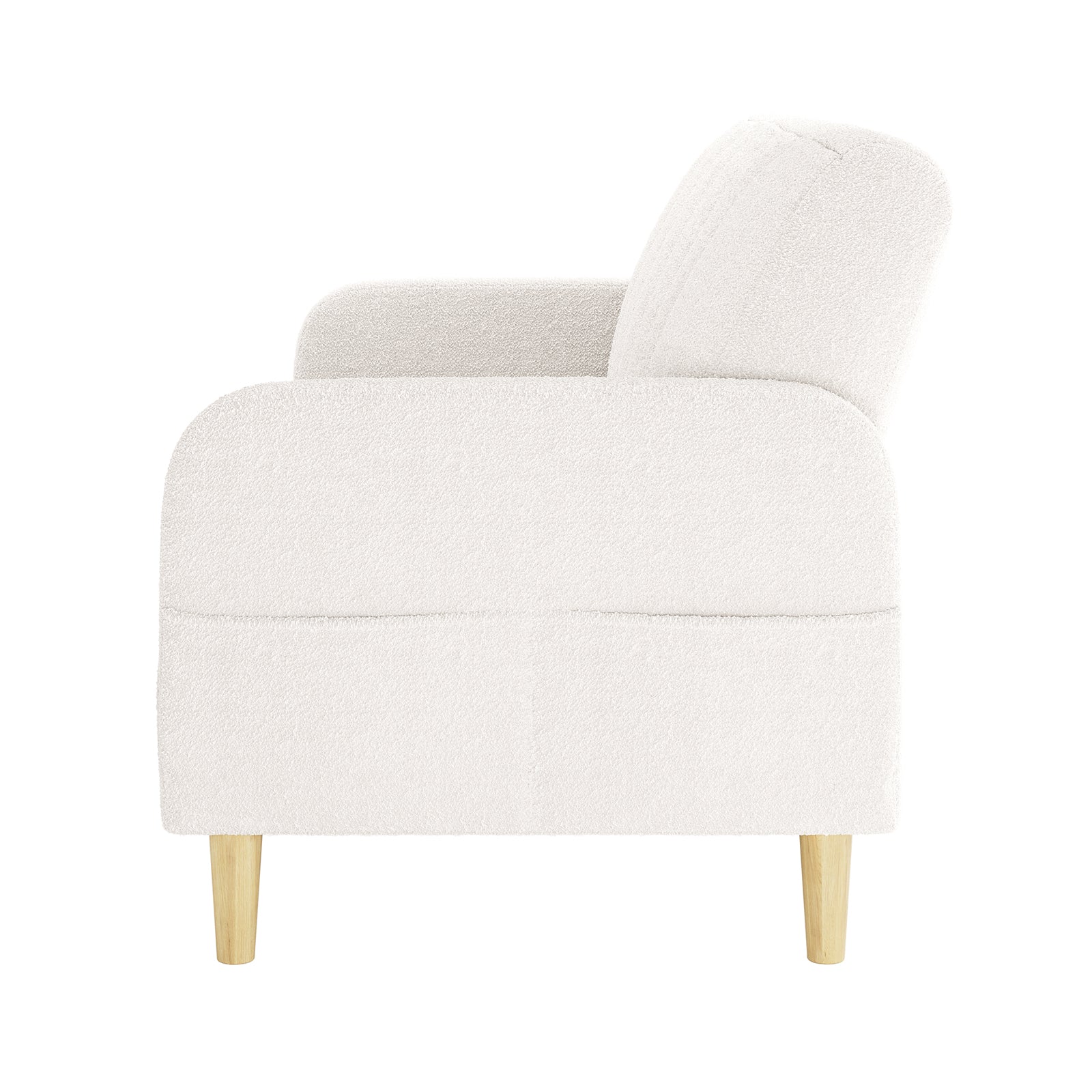 Anica 3 Seater Boucle Sofa Bed in Cream White - Image 5