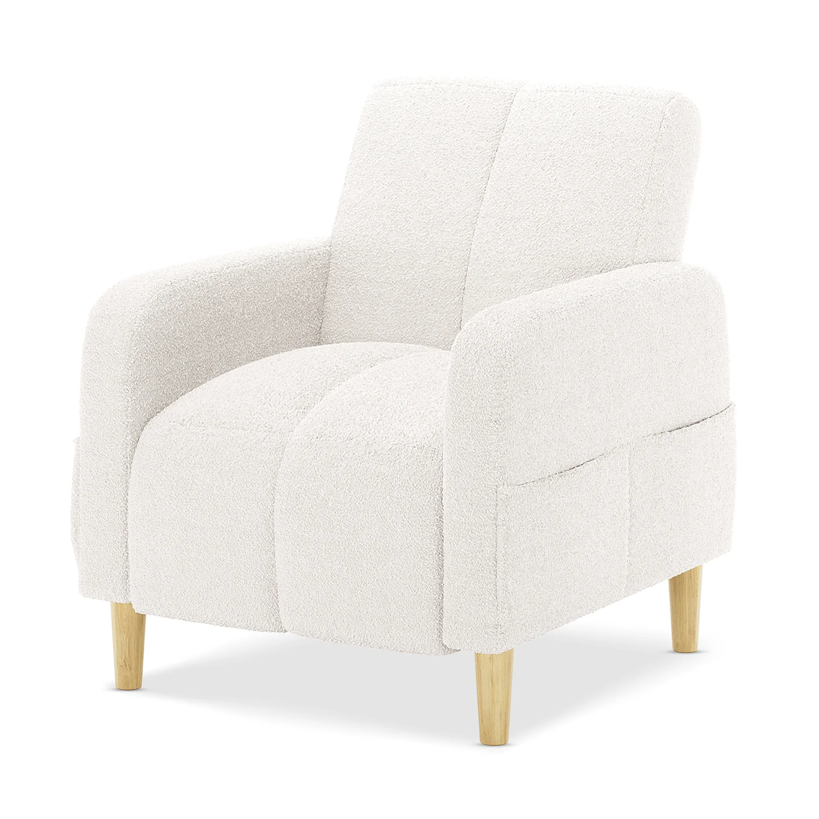 Anica 6 Seater Boucle Sofa Bed Set in Cream White - Image 19