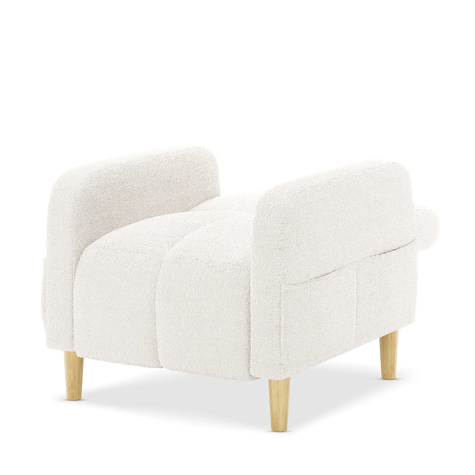 Anica 6 Seater Boucle Sofa Bed Set in Cream White - Image 22