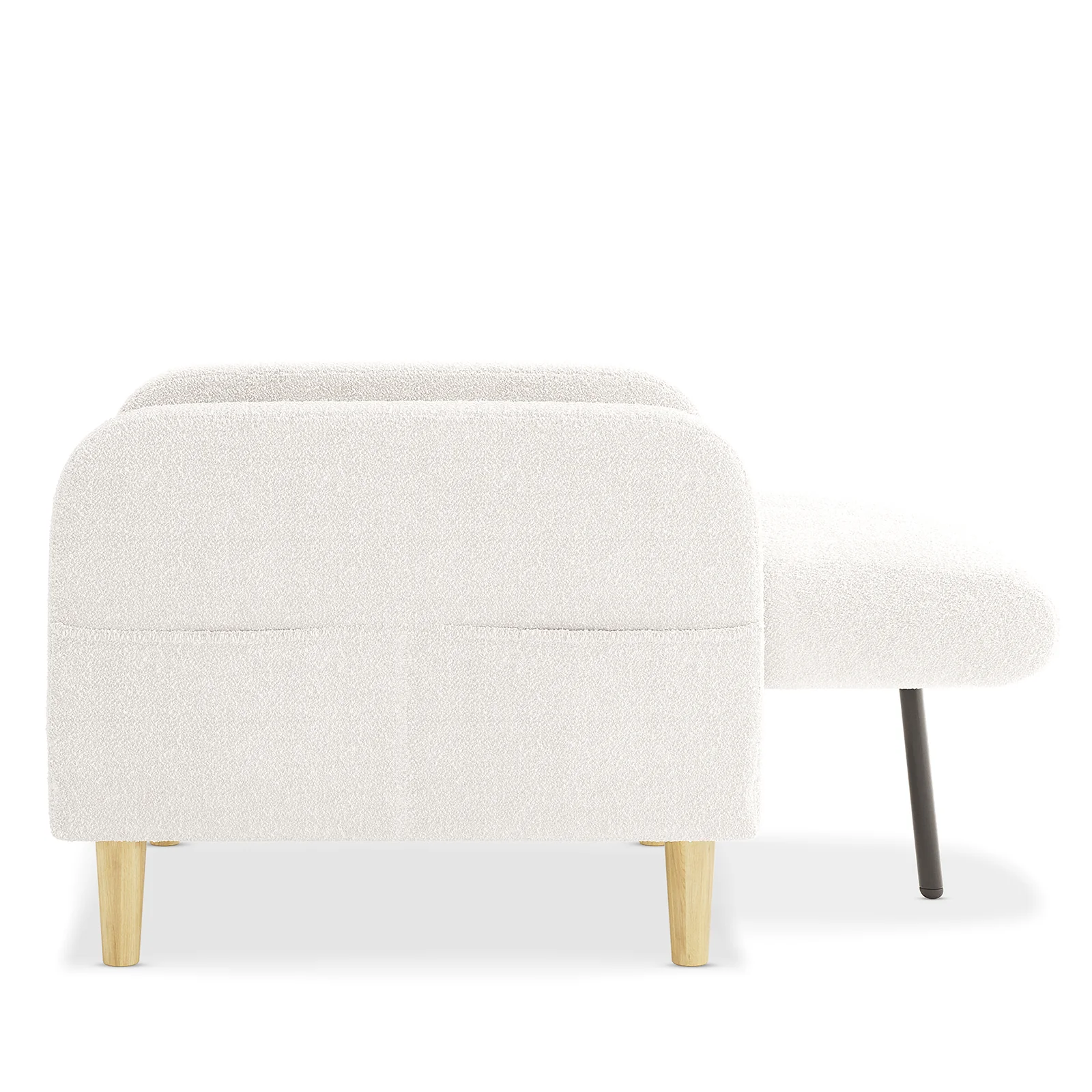 Anica 6 Seater Boucle Sofa Bed Set in Cream White - Image 23