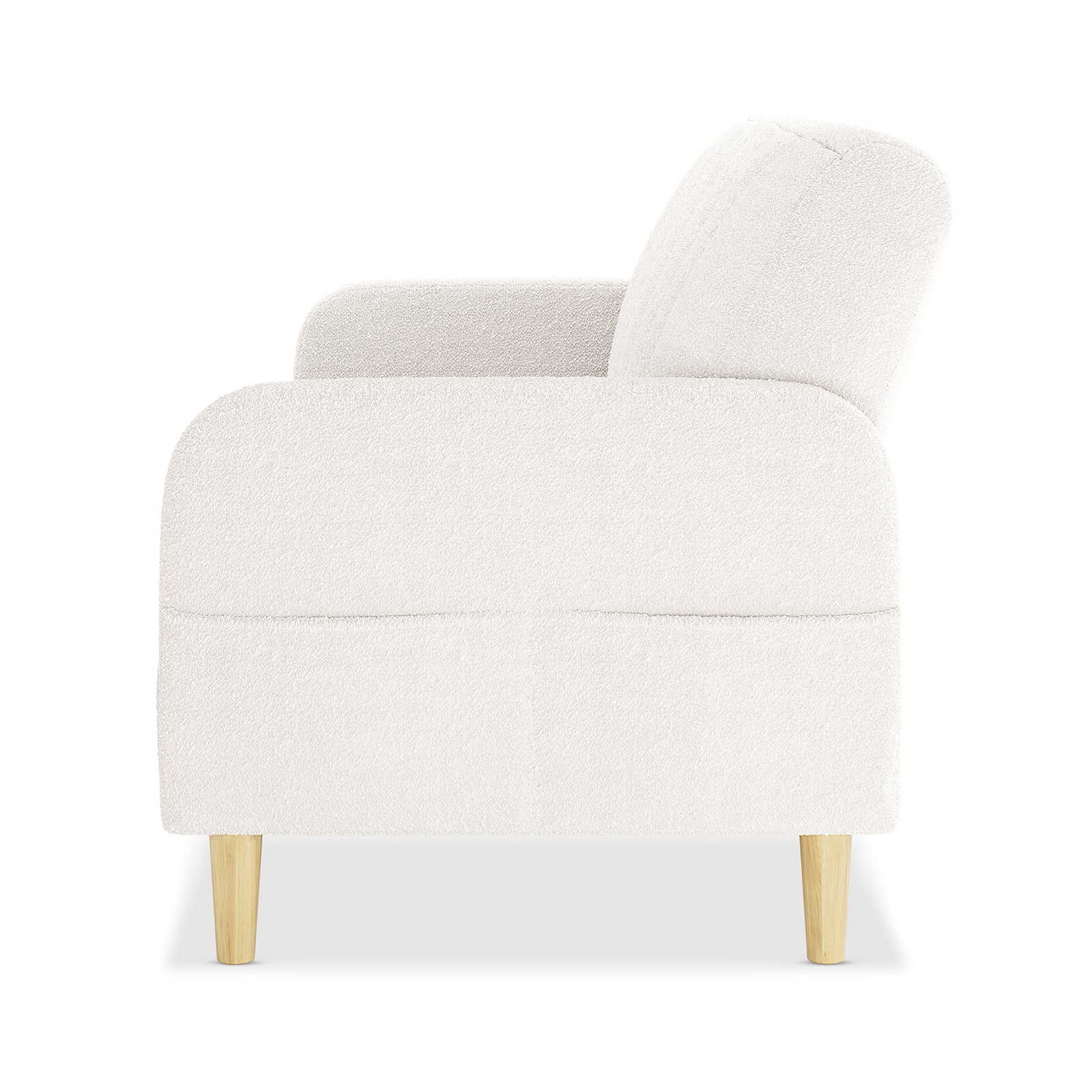 Anica 6 Seater Boucle Sofa Bed Set in Cream White - Image 8