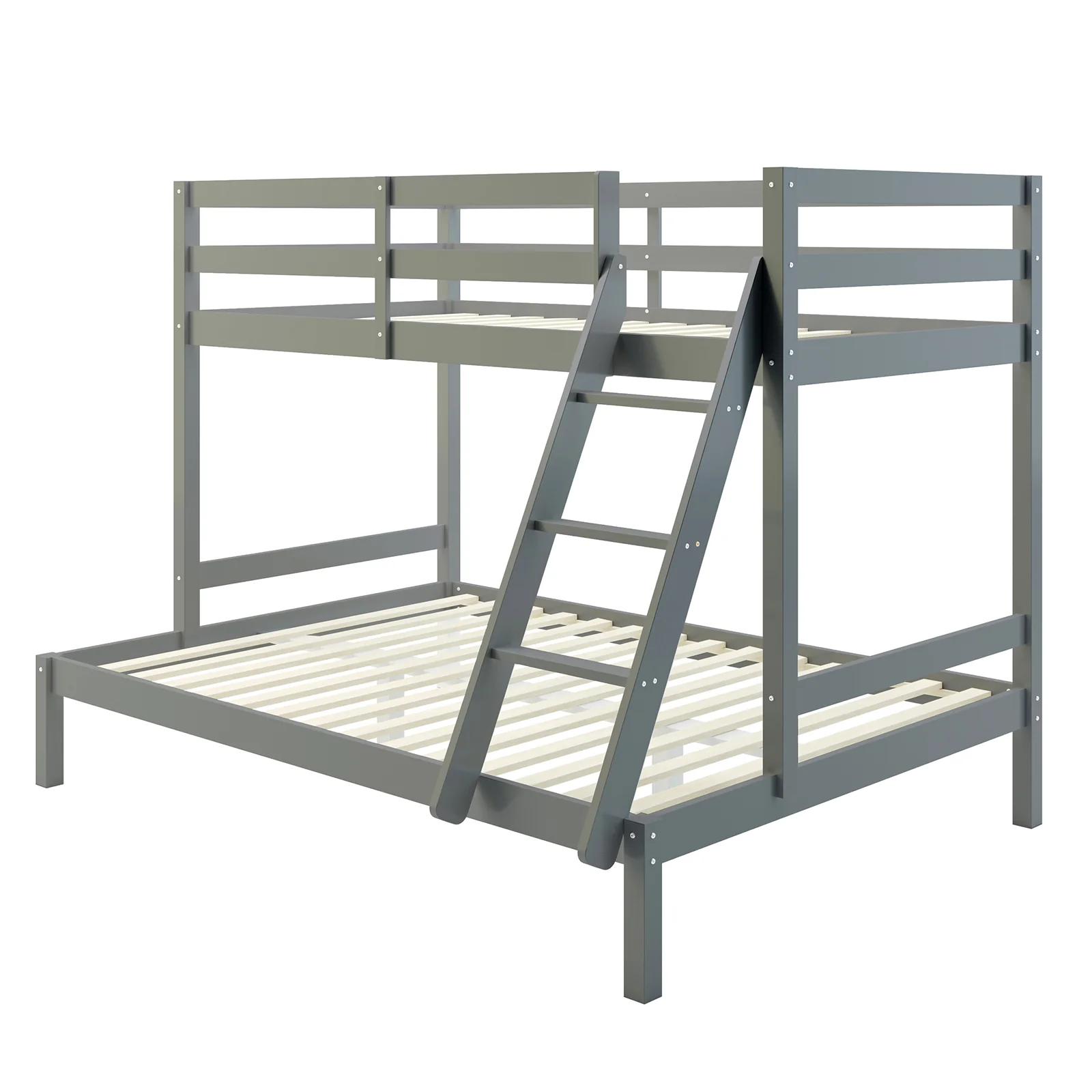 Antonia Solid Pine Wood Triple Bunk Bed in Grey - Image 5