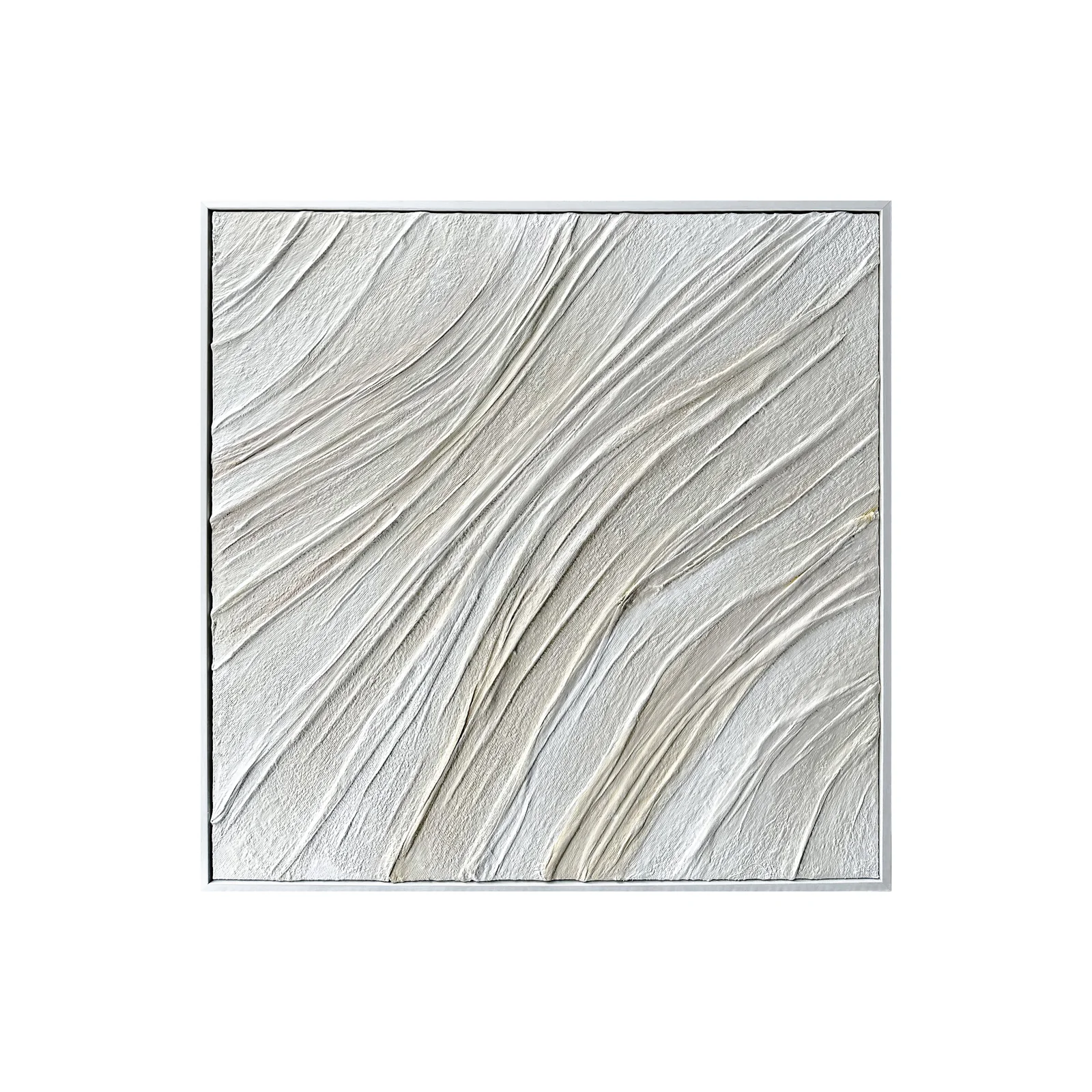 Anya Canvas 3D Wall Art 105 x 105cm in White