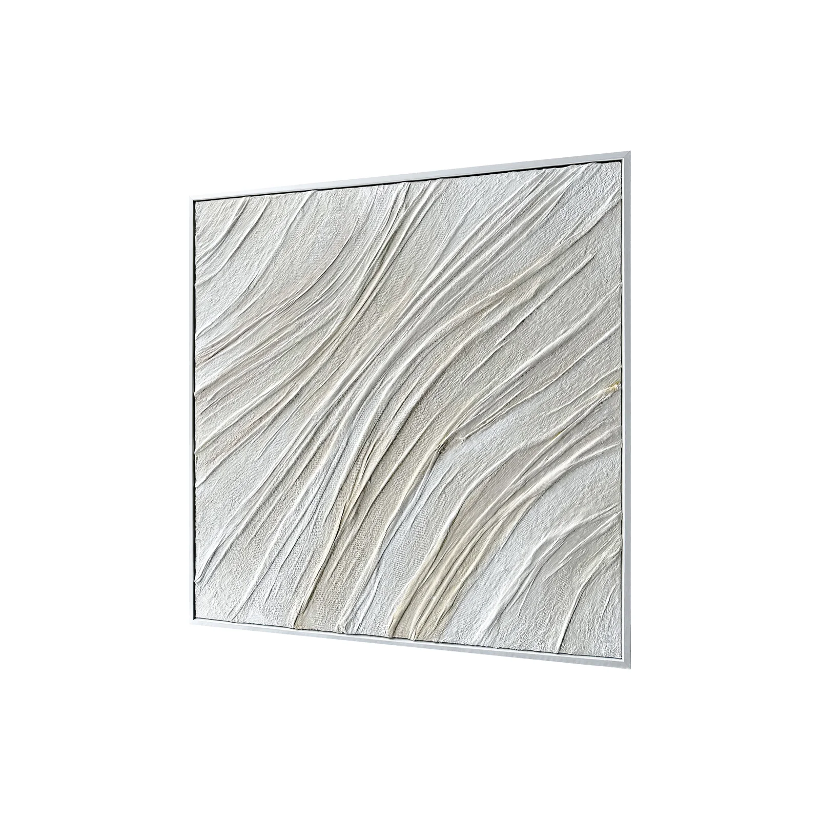 Anya Canvas 3D Wall Art 105 x 105cm in White - Image 7