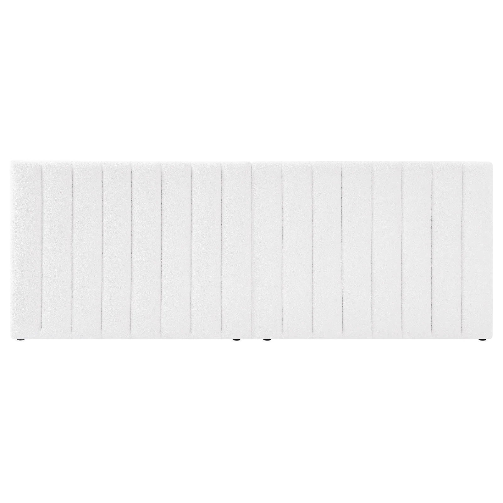 Aquila King Extra Wide Boucle Headboard in Cream White