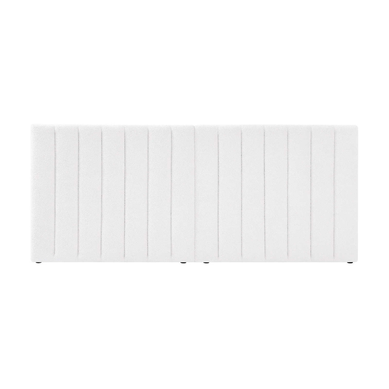 Aquila Queen Extra Wide Boucle Headboard in Cream White