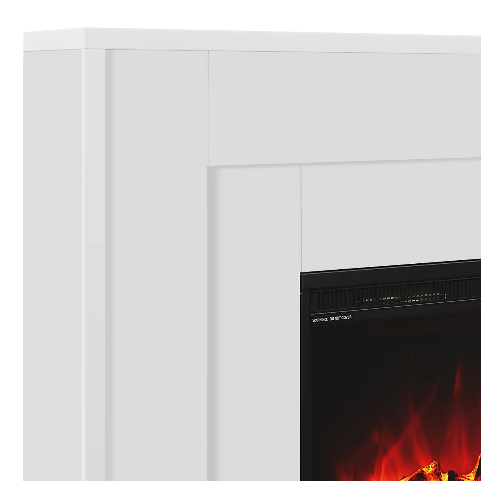 Armidale 132cm 1600W LED Electric Fireplace in White - Image 8