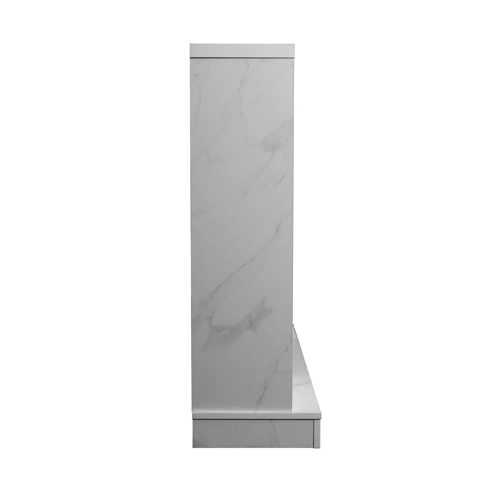 Armidale 132cm 1600W LED Electric Fireplace in White Marble - Image 8