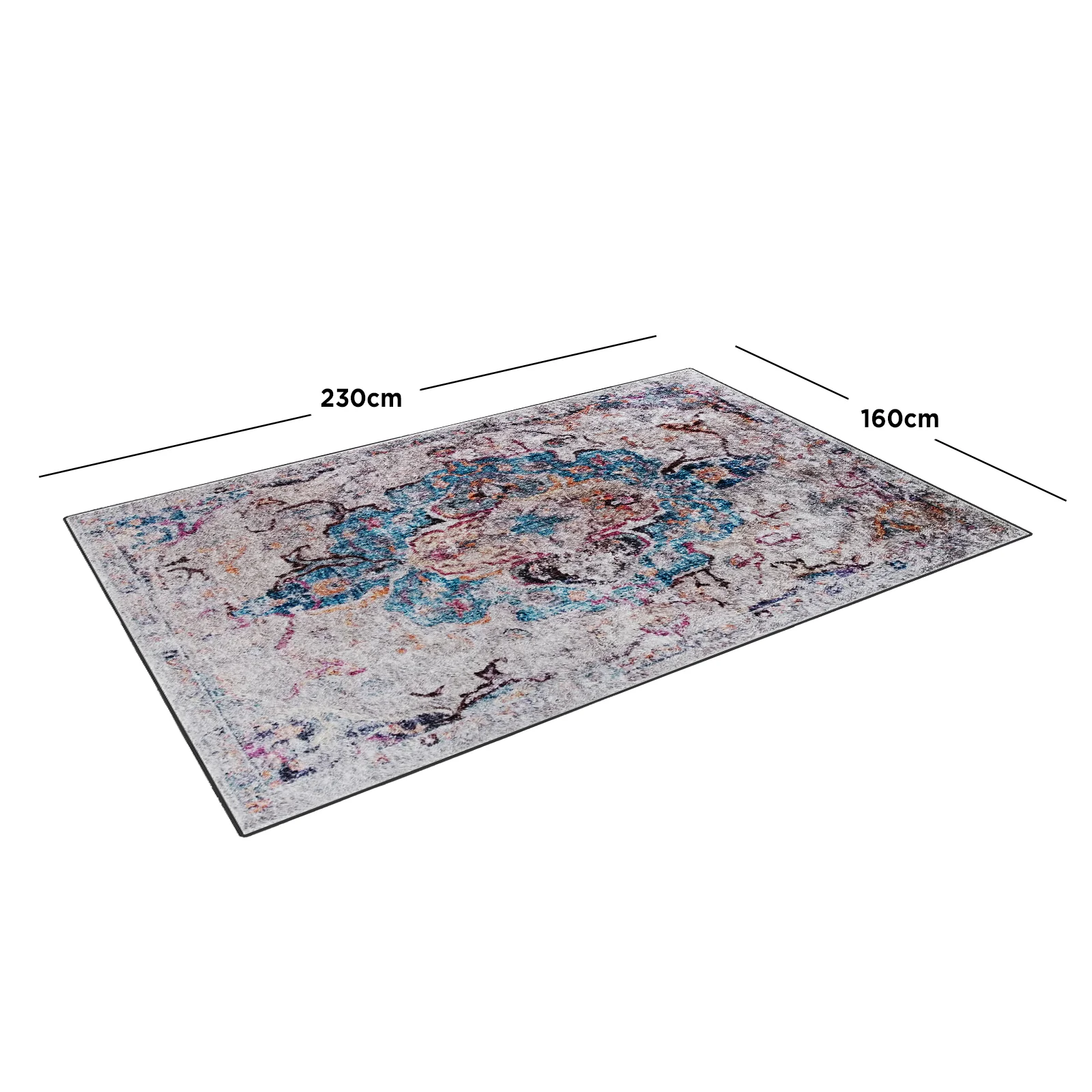 Arwani 160x230cm Medium Traditional Persian Indoor Rug - Image 6