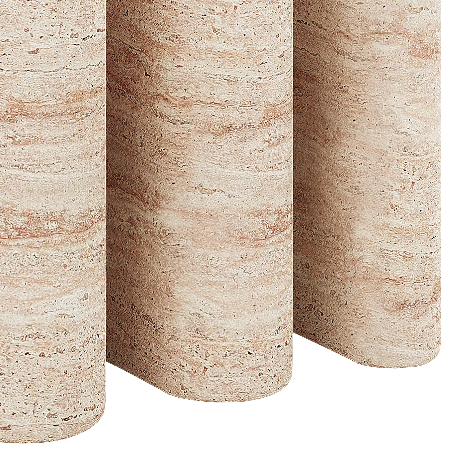 Ashford Round Outdoor Concrete Side Table in Travertine - Image 9