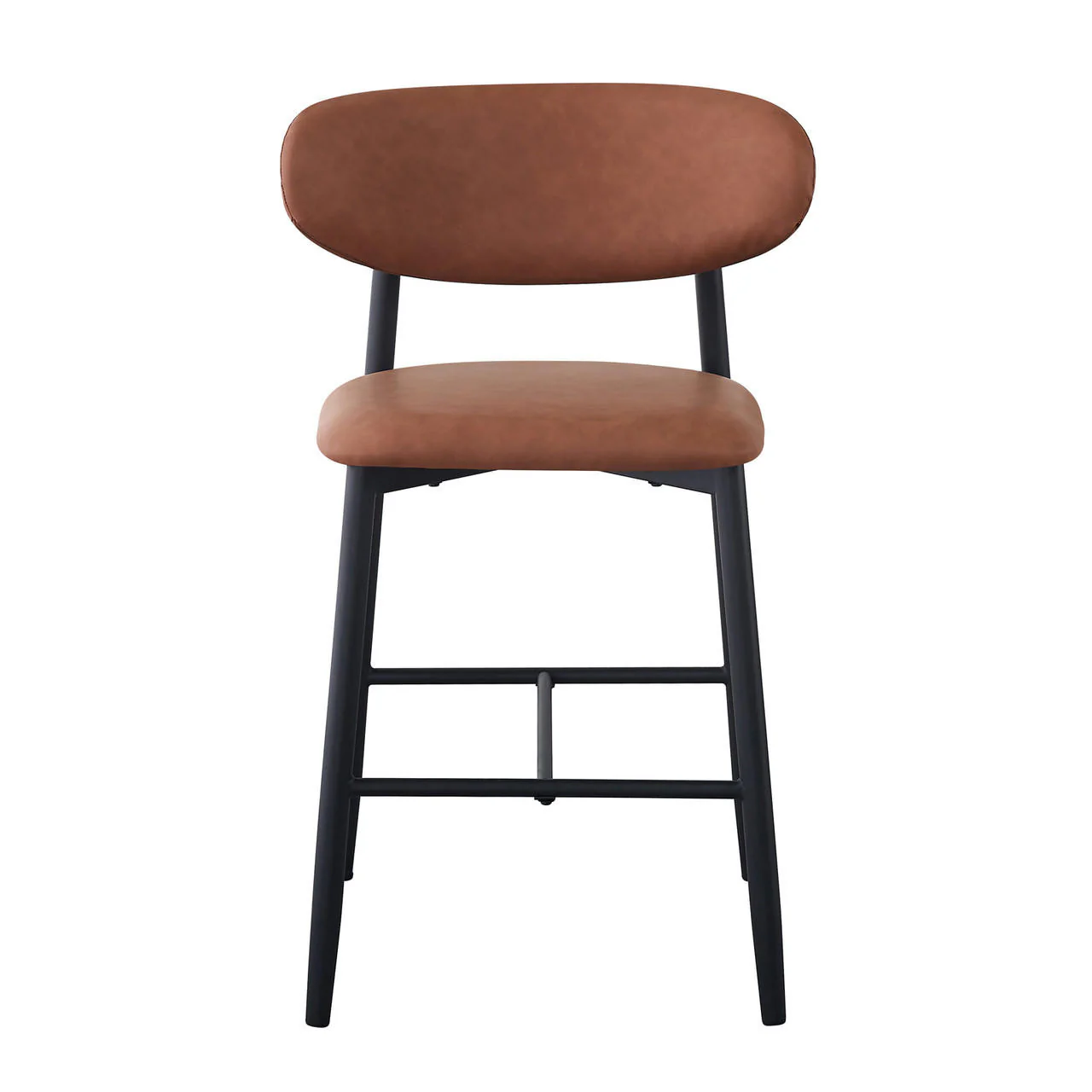 Audrey Curved Bar Stool & Dining Chair Set of 4 in Tan - Image 5
