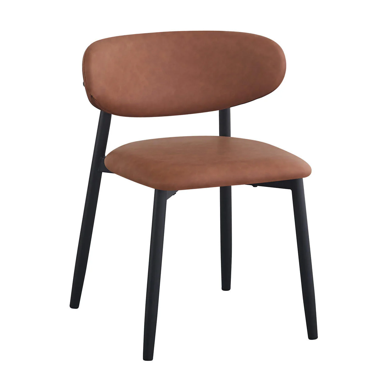 Audrey Curved Bar Stool & Dining Chair Set of 4 in Tan - Image 9