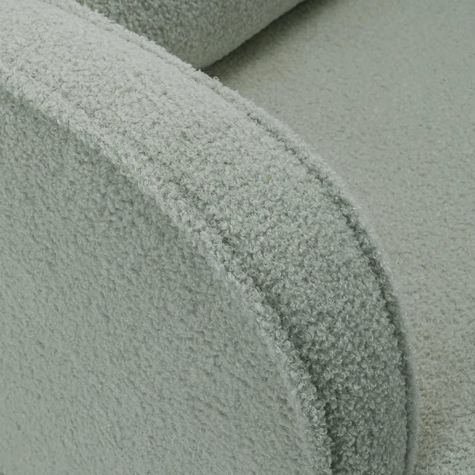 Aura Boucle Rocking Chair with Ottoman in Mint Green - Image 9