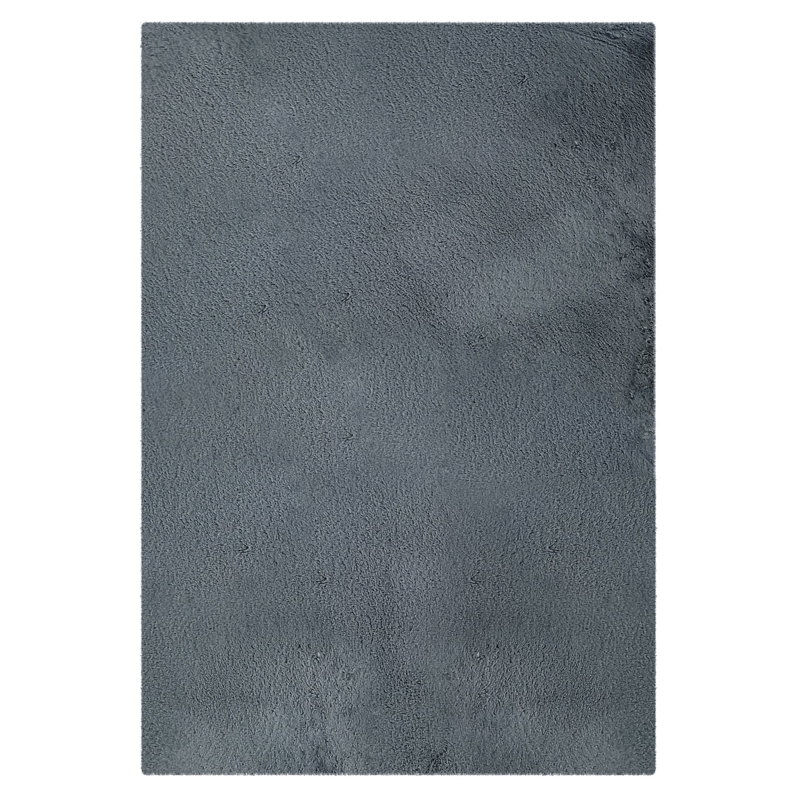 Azaliya 160x230cm Faux Rabbit Fur Floor Rug in Dark Grey