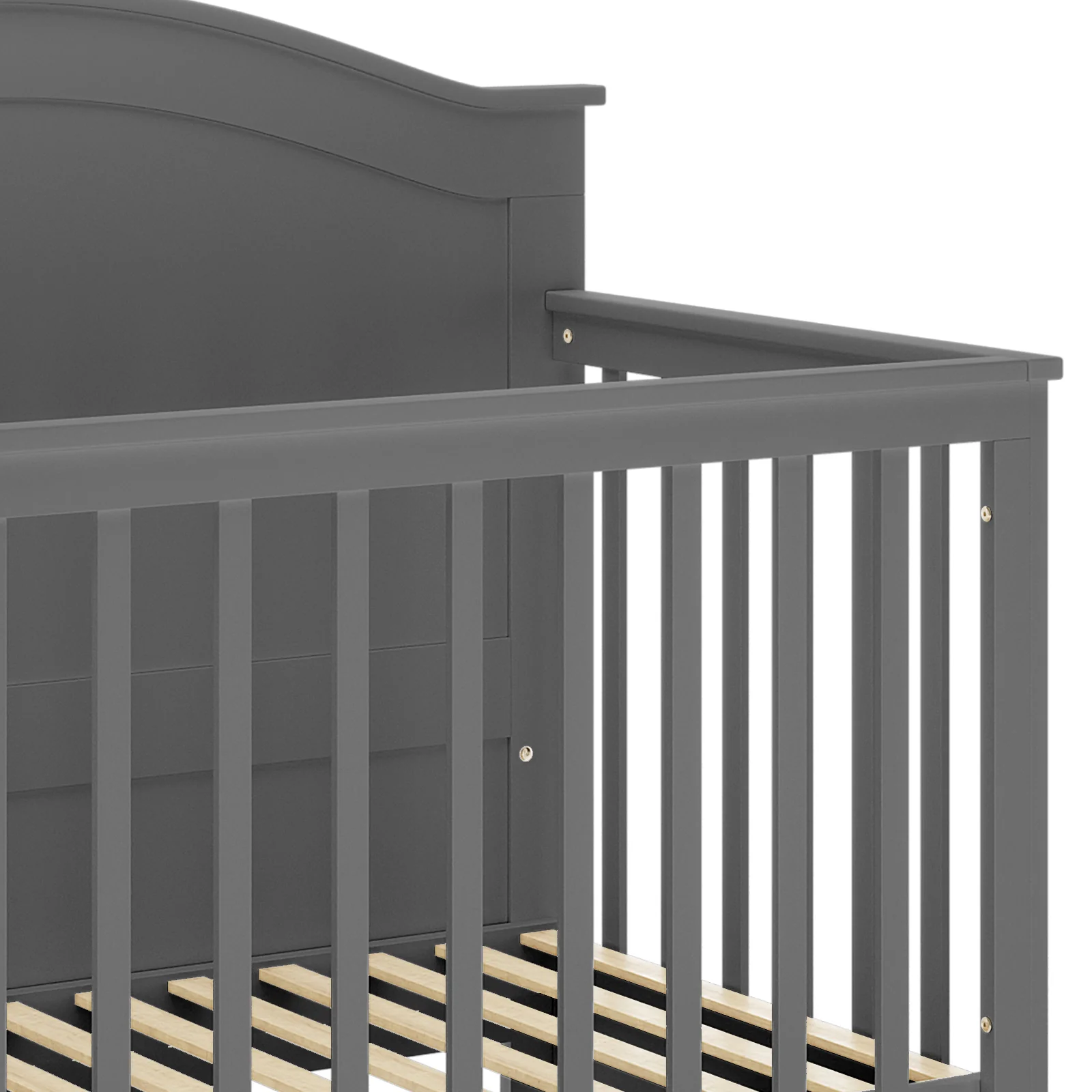 Azeem & Giro Solid Pine Convertible Cot Set in Grey - Image 15