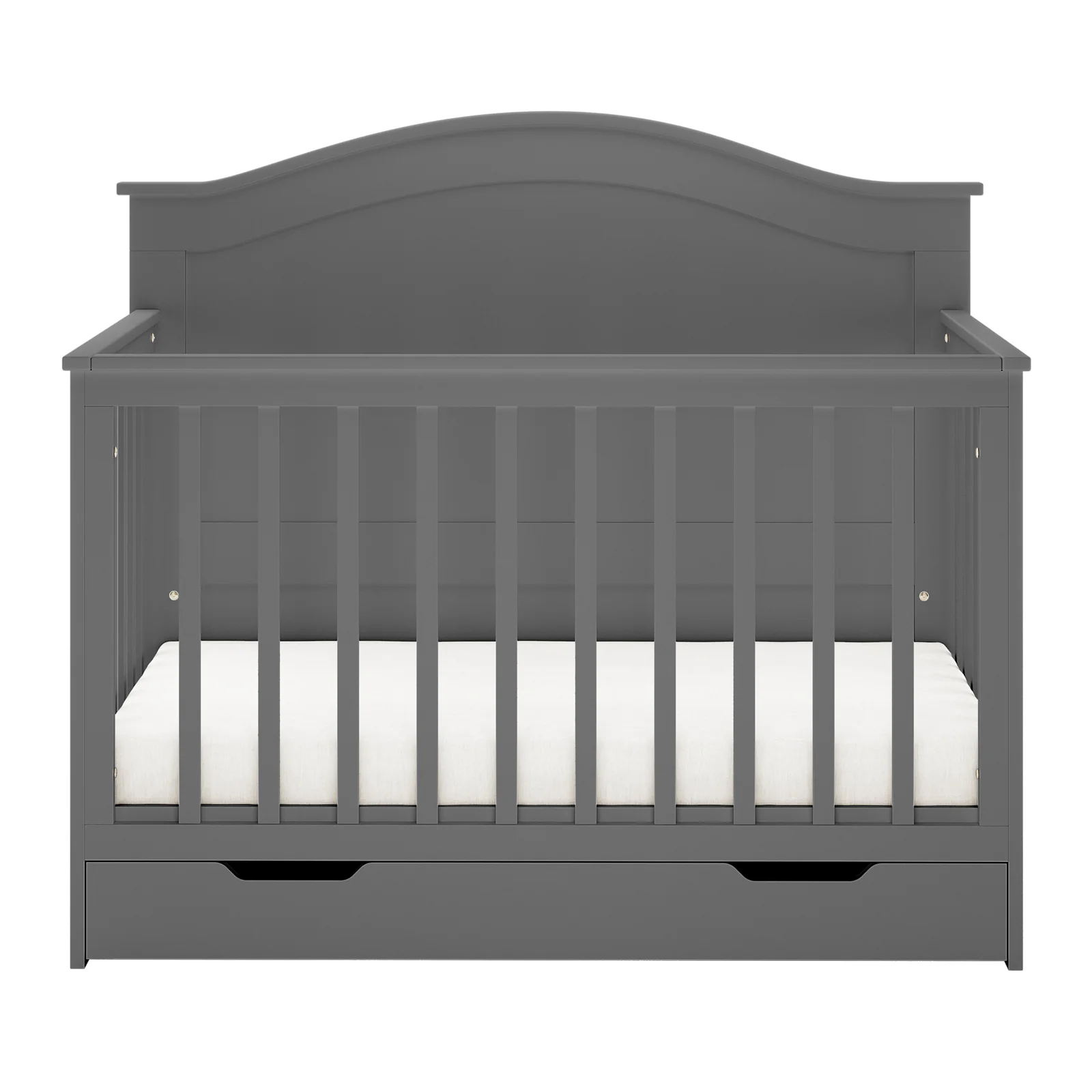 Azeem & Giro Solid Pine Convertible Cot Set in Grey - Image 9