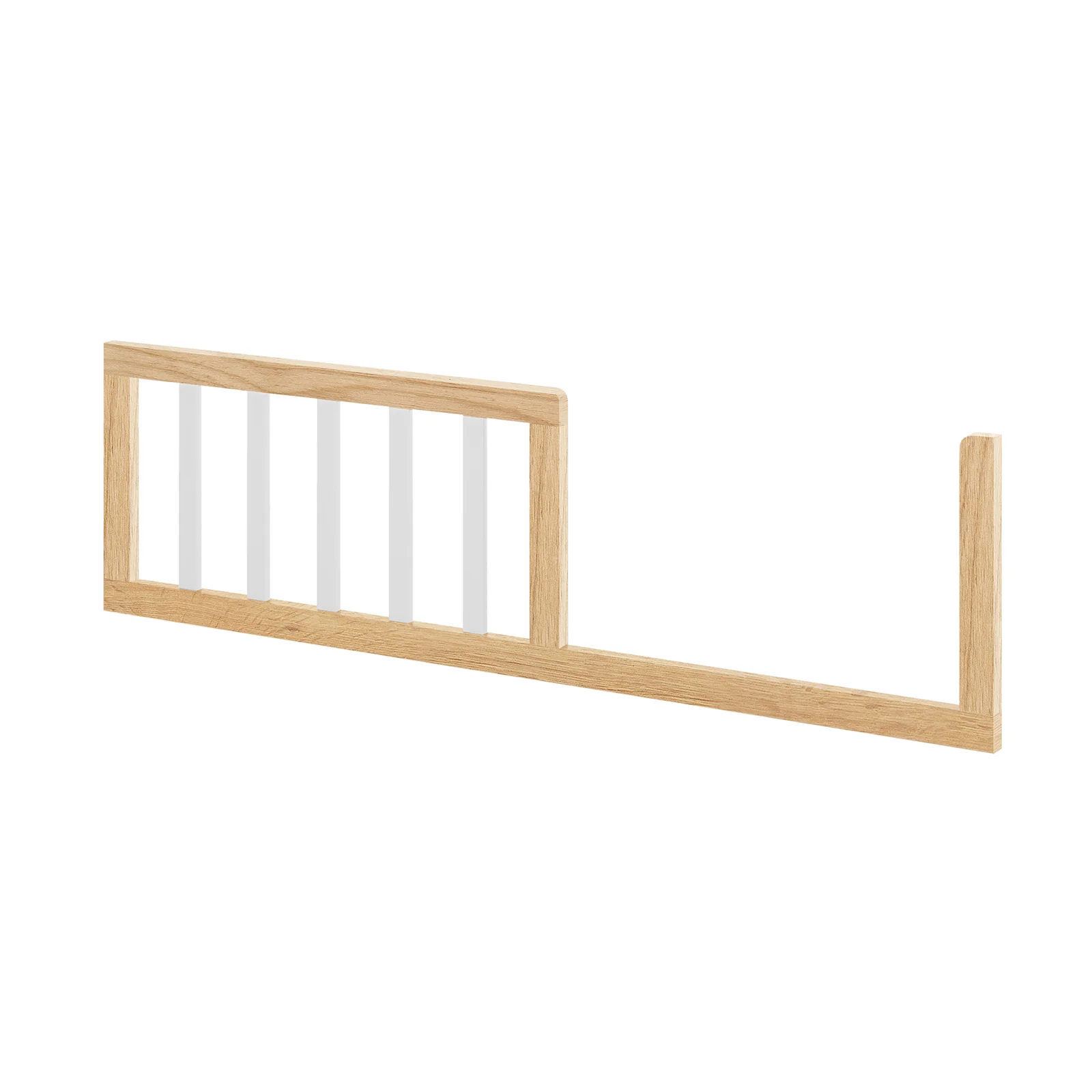 Azeem & Giro Solid Pine Convertible Cot Set in Walnut - Image 8