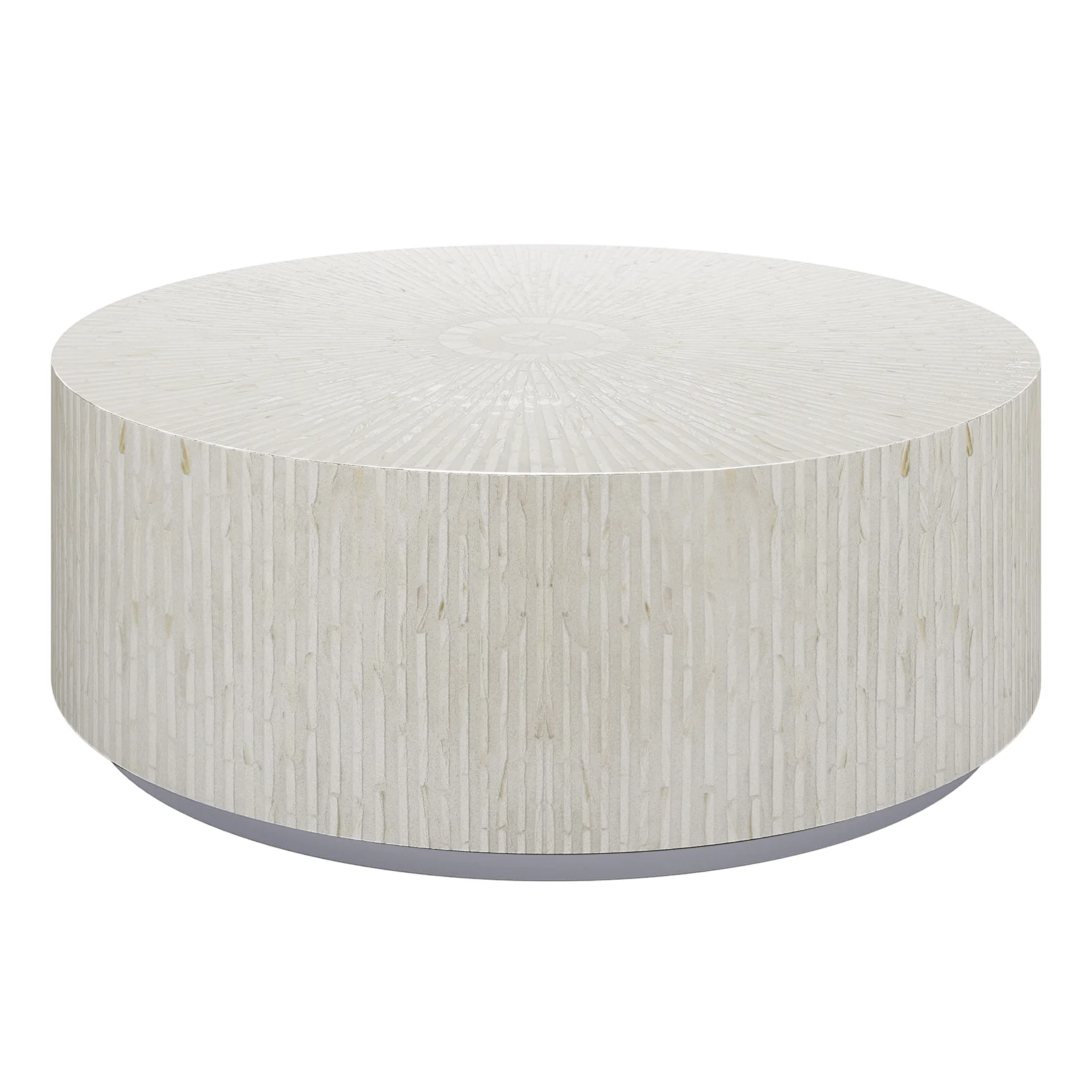 Baltoy 100cm Mother of Pearl Inlay Coffee Table in Sand