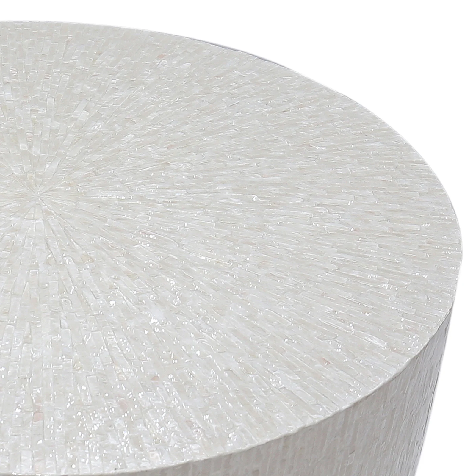 Baltoy 100cm Mother of Pearl Inlay Coffee Table in Sand - Image 6