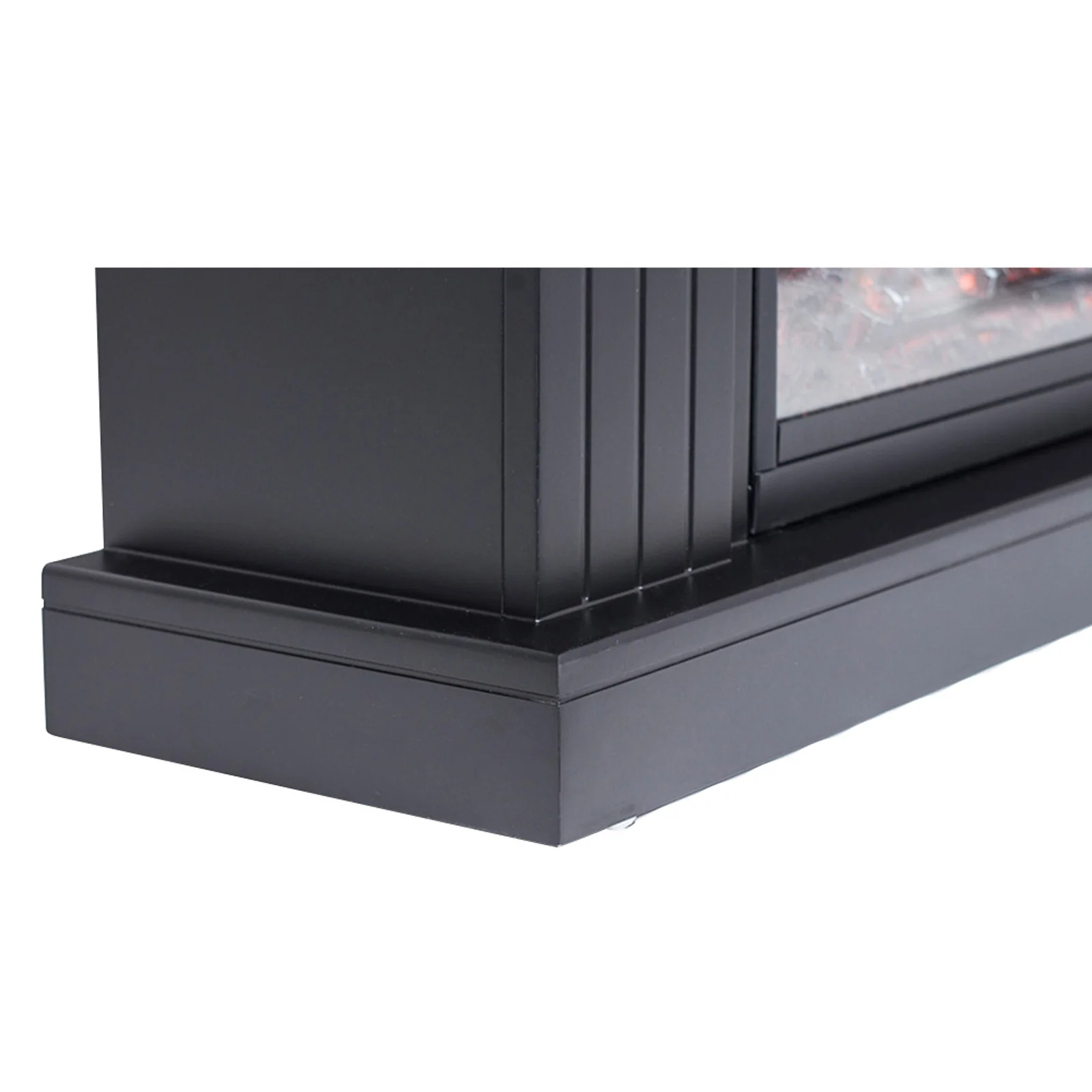 Banhi 1500W Electric Fireplace Heater with Mantel in Black - Image 10
