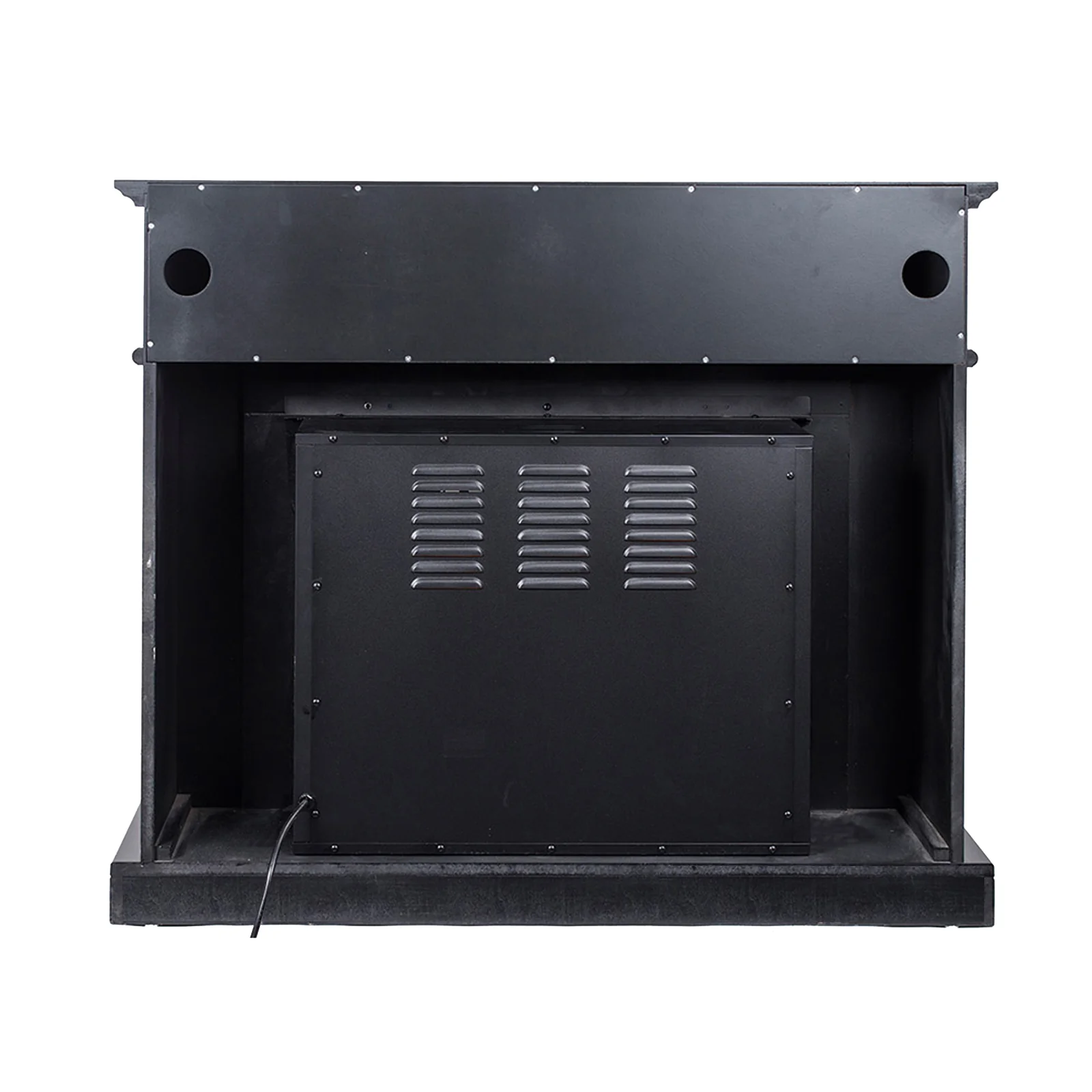Banhi 1500W Electric Fireplace Heater with Mantel in Black - Image 7