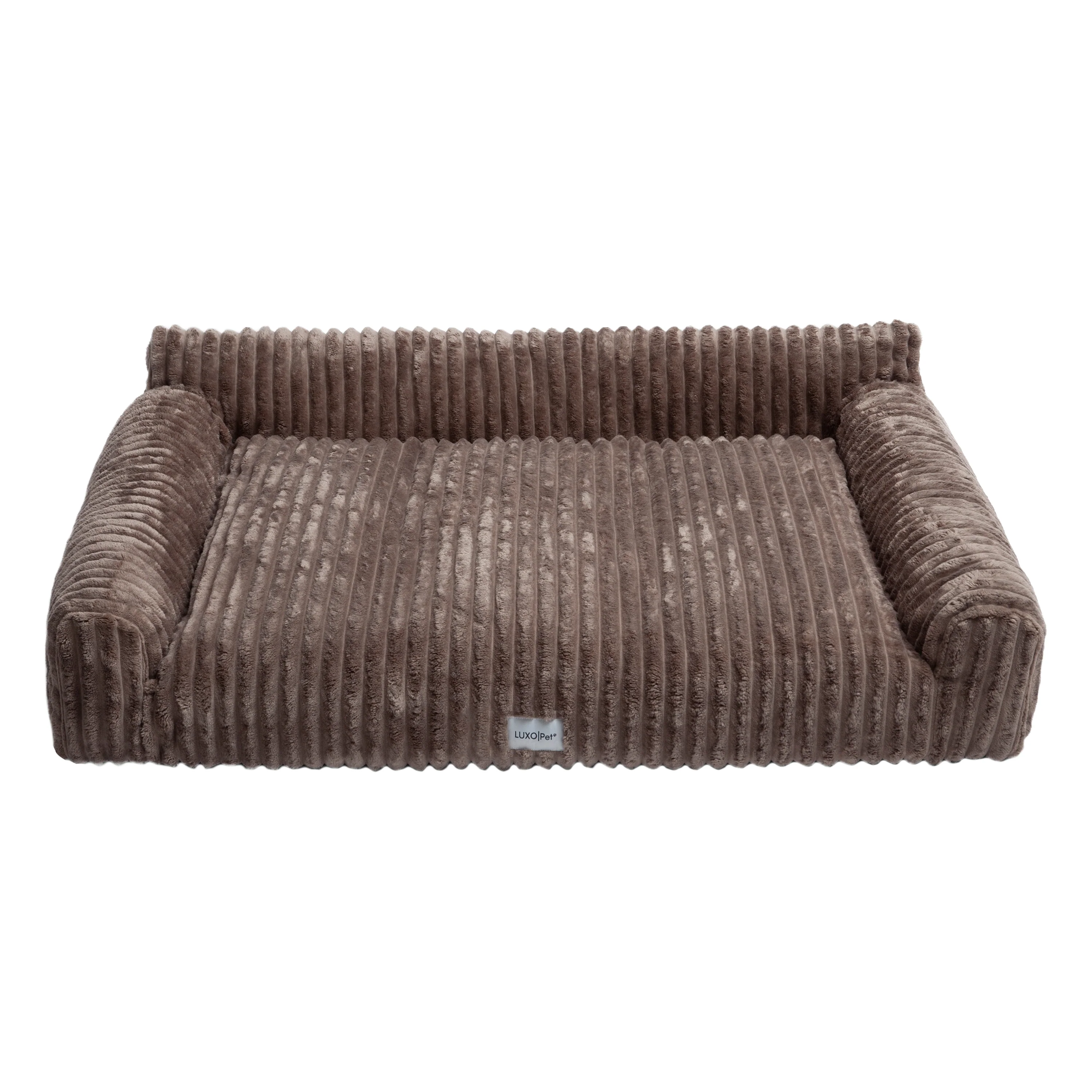 Barnaby Large Orthopaedic Corduroy Dog Bed in Brown