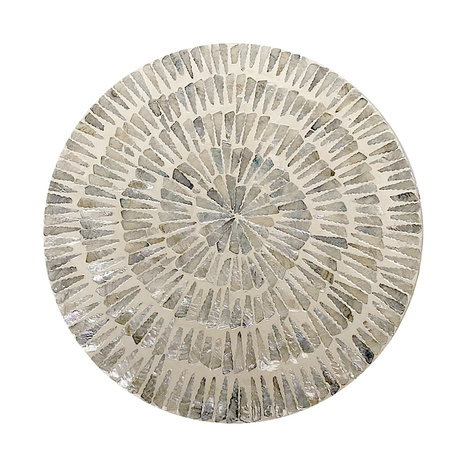 Baylor 40cm Mother of Pearl Inlay Coffee Table in Pale Blue - Image 8