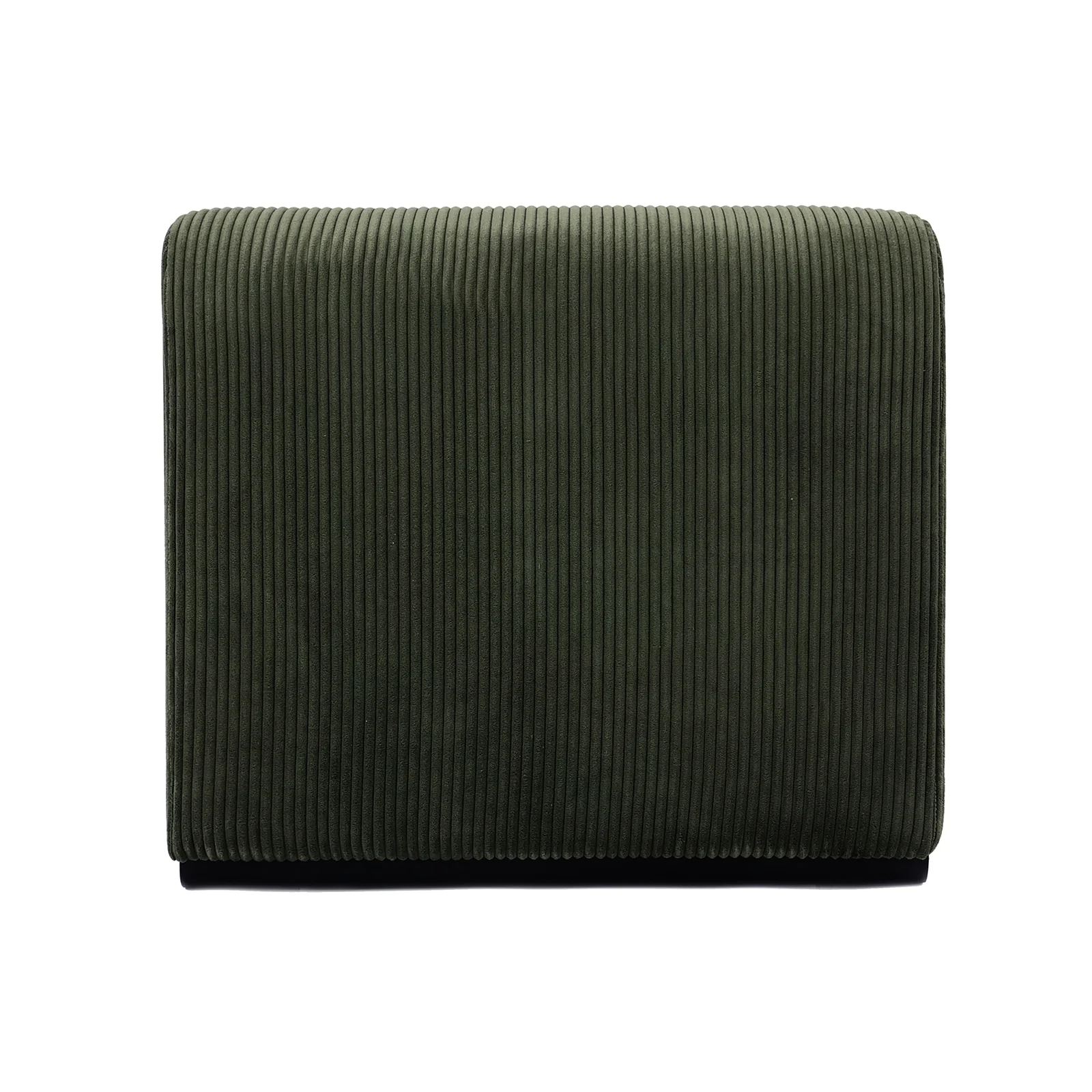 Bengtaz Corduroy Curved Accent Chair in Dark Green - Image 10