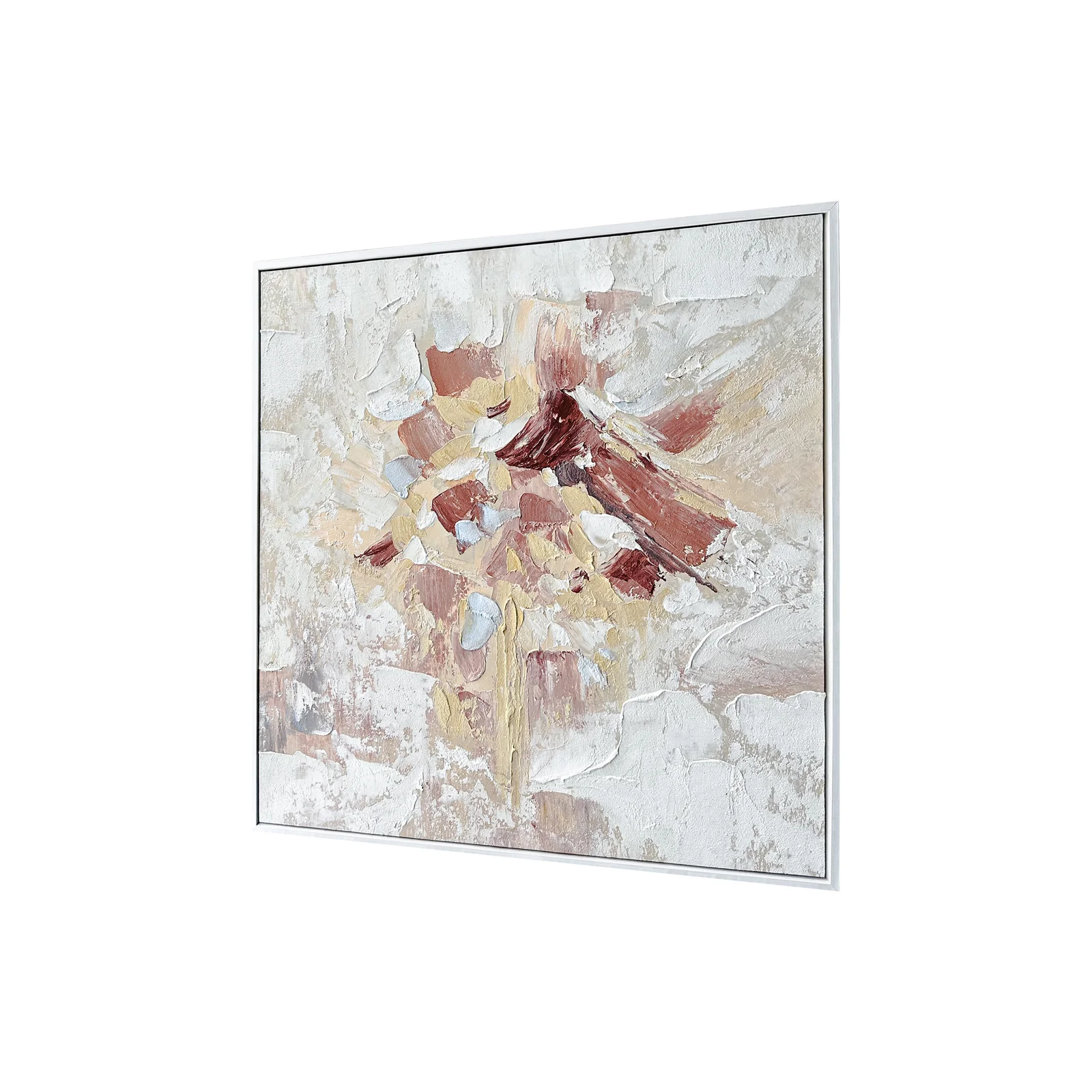 Bloom 80x80cm Framed Textured Canvas 3D Wall Art - Image 6
