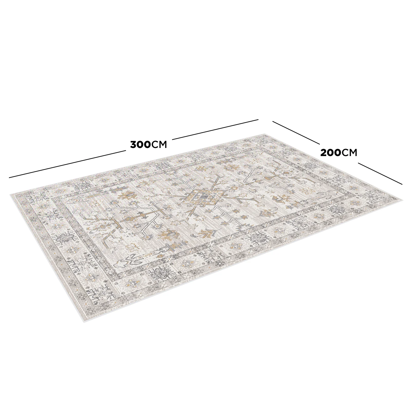 Bortan 200x300cm Large Persian Indoor Floor Rug - Image 3