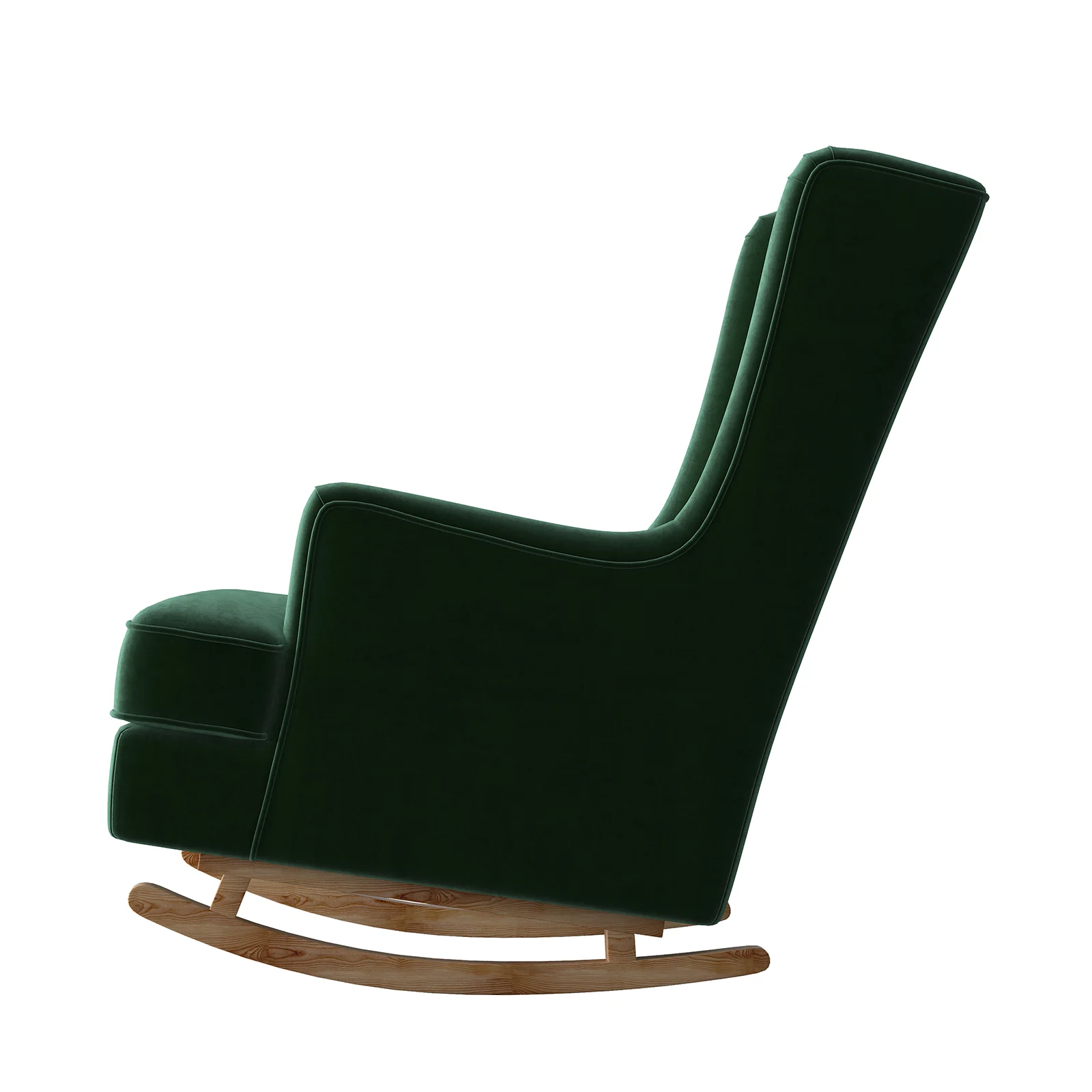 Brandt 2-in-1 Convertible Rocking Armchair in Forest Green - Image 7