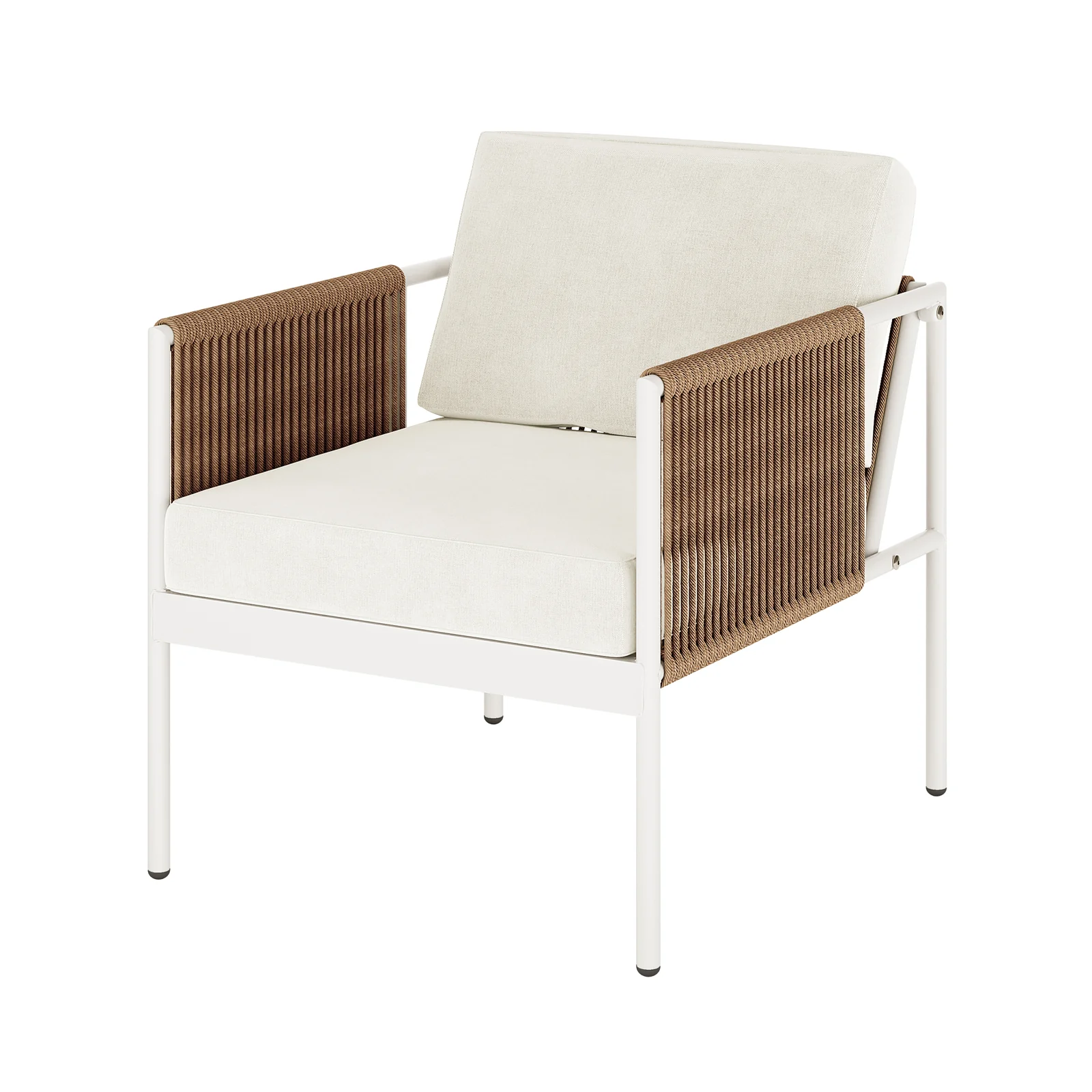 Brujas 4 Seater Wicker Outdoor Lounge Set in Light Beige - Image 10